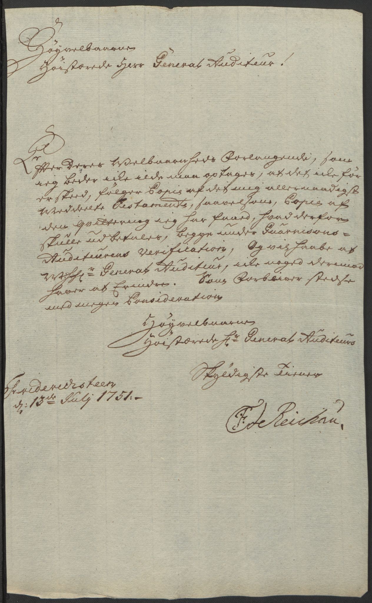 Forsvaret, Generalauditøren, AV/RA-RAFA-1772/F/Fj/Fja/L0024: --, 1751-1814, p. 367