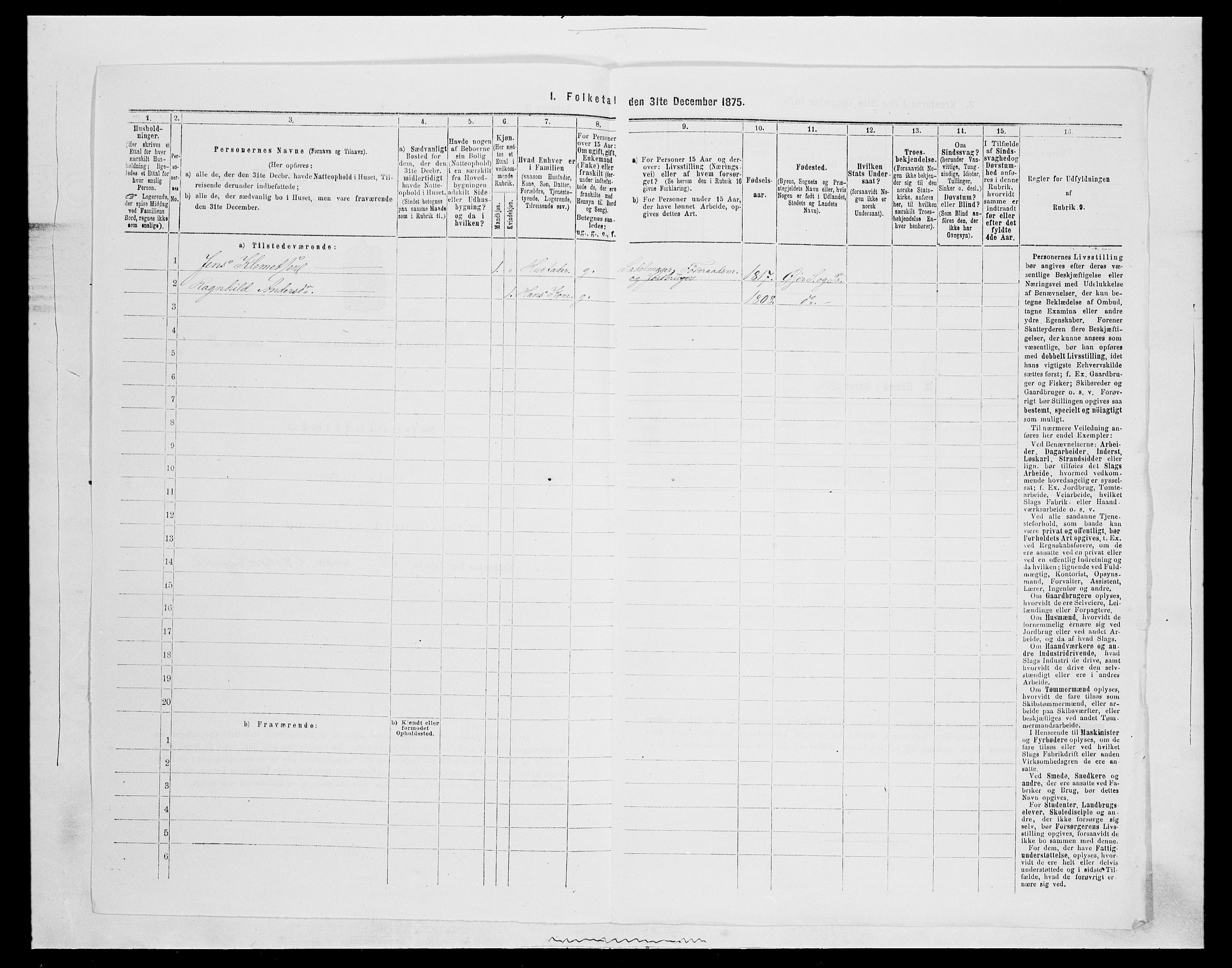 SAH, 1875 census for 0521P Øyer, 1875, p. 491