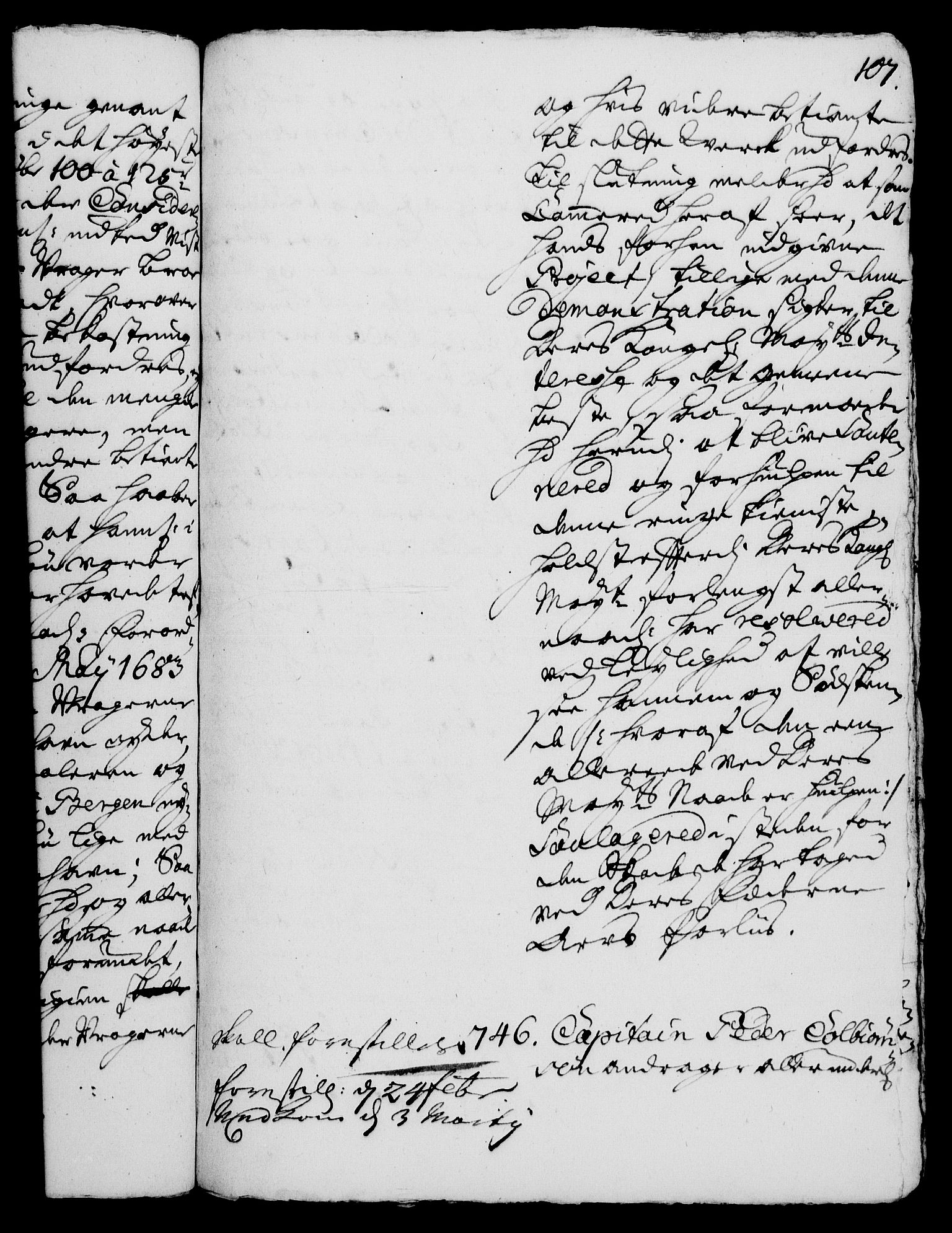Rentekammeret, Kammerkanselliet, RA/EA-3111/G/Gh/Gha/L0003: Norsk ekstraktmemorialprotokoll, sak. 600-765 (merket RK 53.48), 1720-1721, p. 107