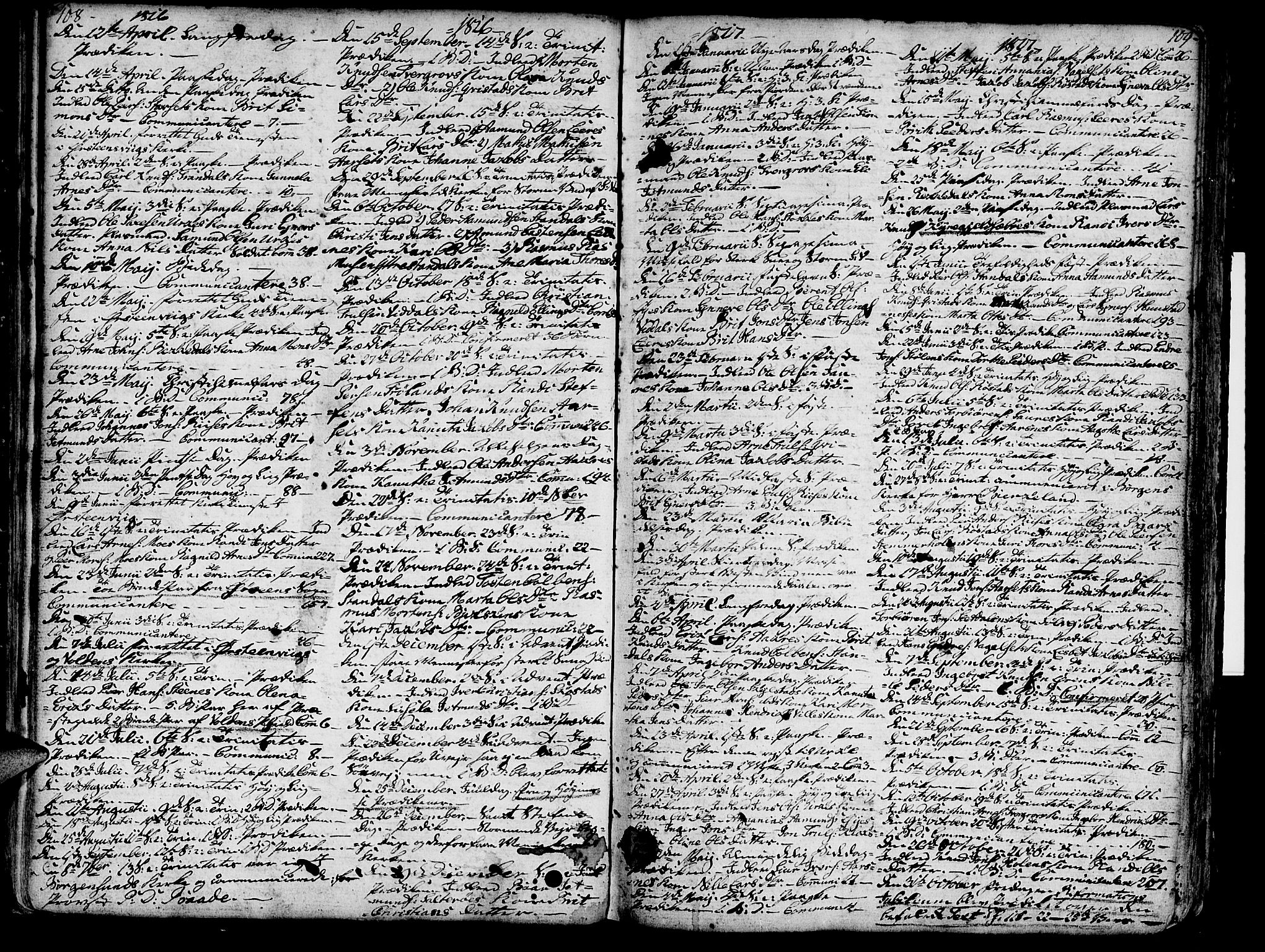 Ministerialprotokoller, klokkerbøker og fødselsregistre - Møre og Romsdal, SAT/A-1454/515/L0206: Parish register (official) no. 515A02, 1765-1818, p. 108-109