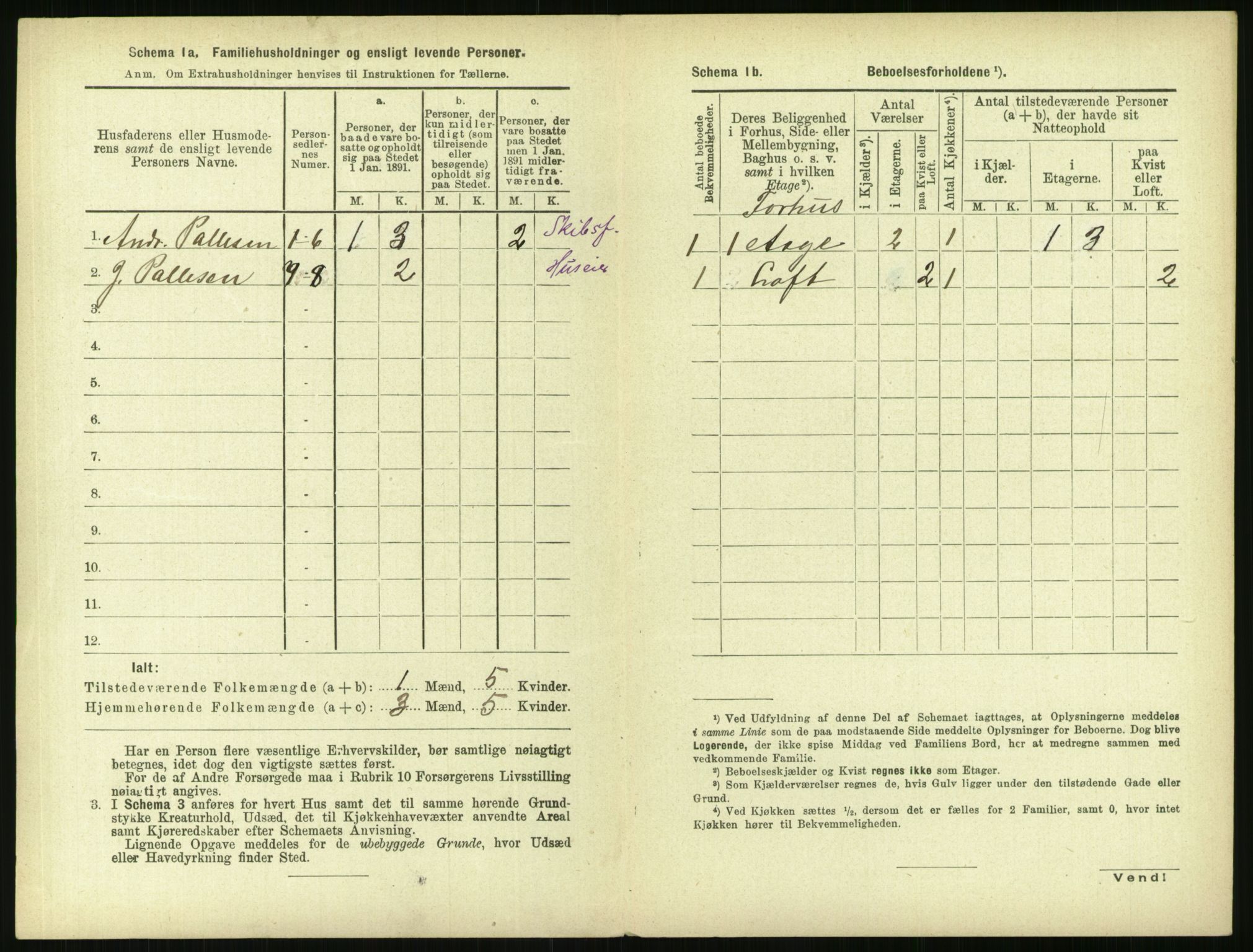 RA, 1891 census for 1103 Stavanger, 1891, p. 1476