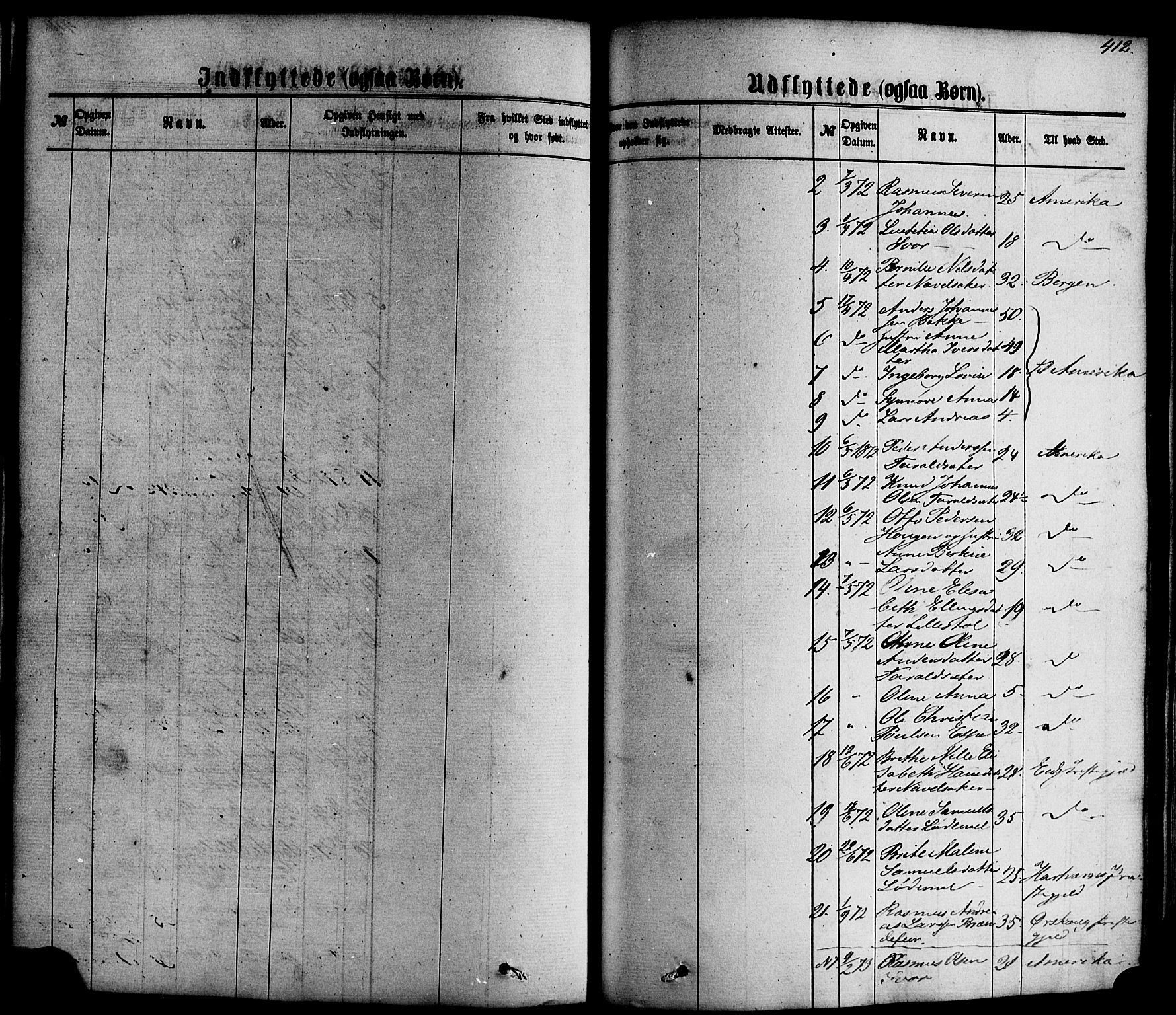 Hornindal sokneprestembete, SAB/A-82401/H/Haa/Haaa/L0002: Parish register (official) no. A 2, 1867-1884, p. 412