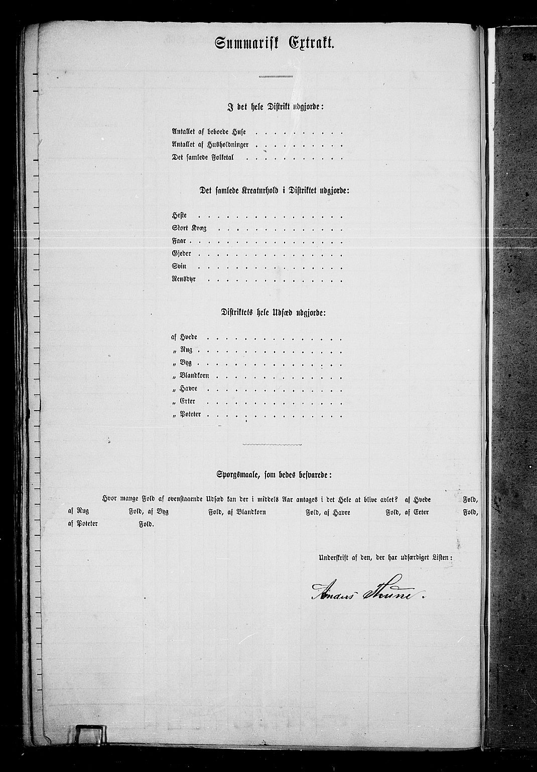 RA, 1865 census for Grue, 1865, p. 304