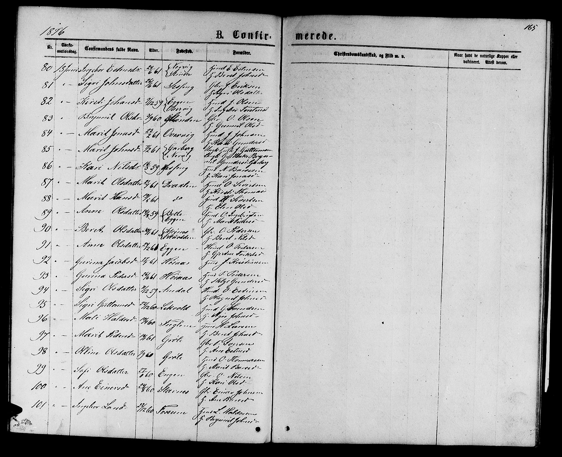 Ministerialprotokoller, klokkerbøker og fødselsregistre - Sør-Trøndelag, AV/SAT-A-1456/695/L1156: Parish register (copy) no. 695C07, 1869-1888, p. 165