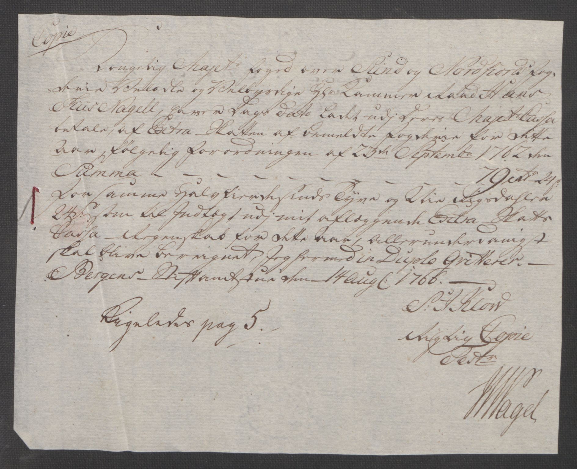 Rentekammeret inntil 1814, Reviderte regnskaper, Fogderegnskap, AV/RA-EA-4092/R53/L3550: Ekstraskatten Sunn- og Nordfjord, 1762-1771, p. 176