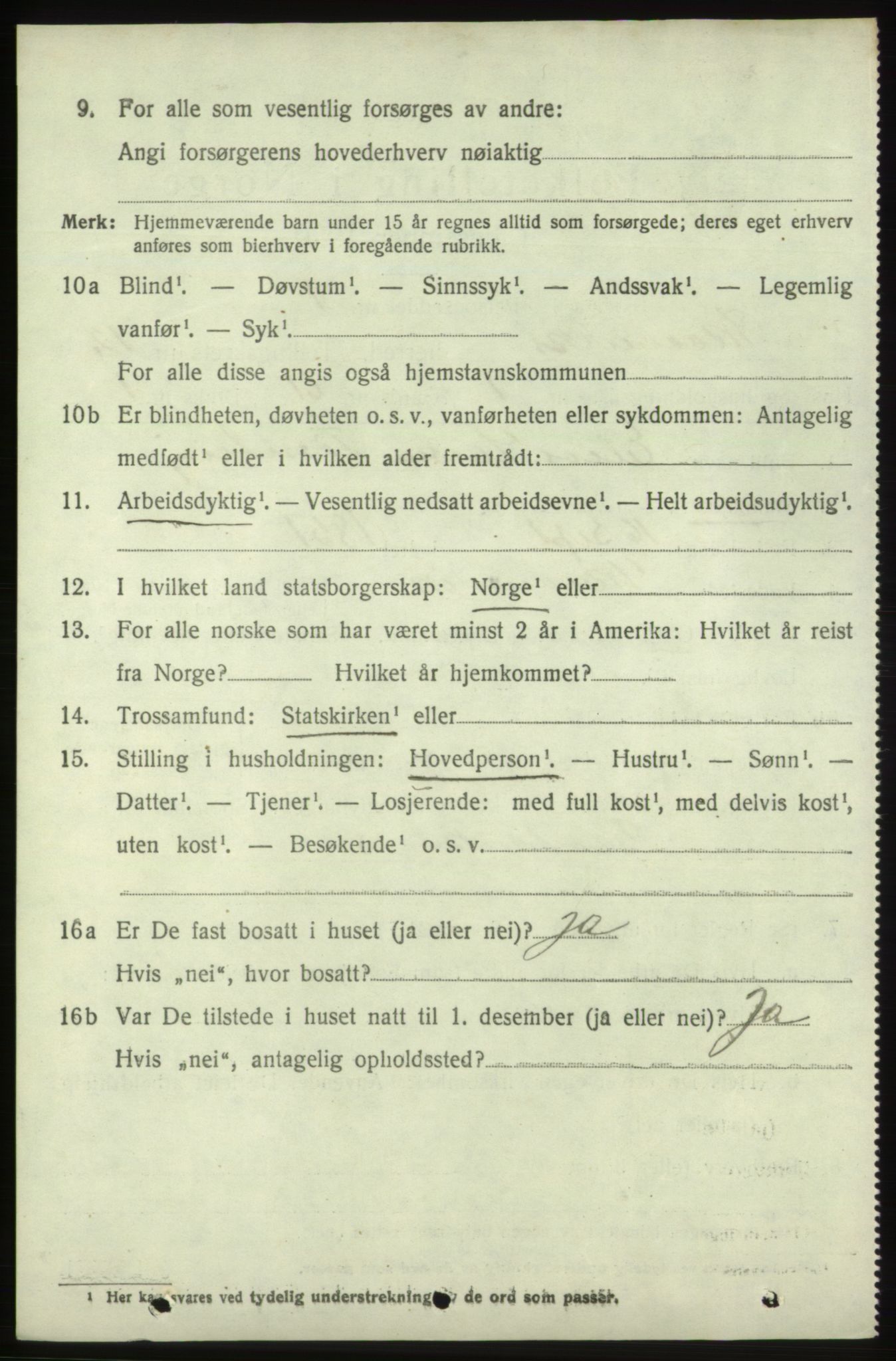 SAB, 1920 census for Skånevik, 1920, p. 5274