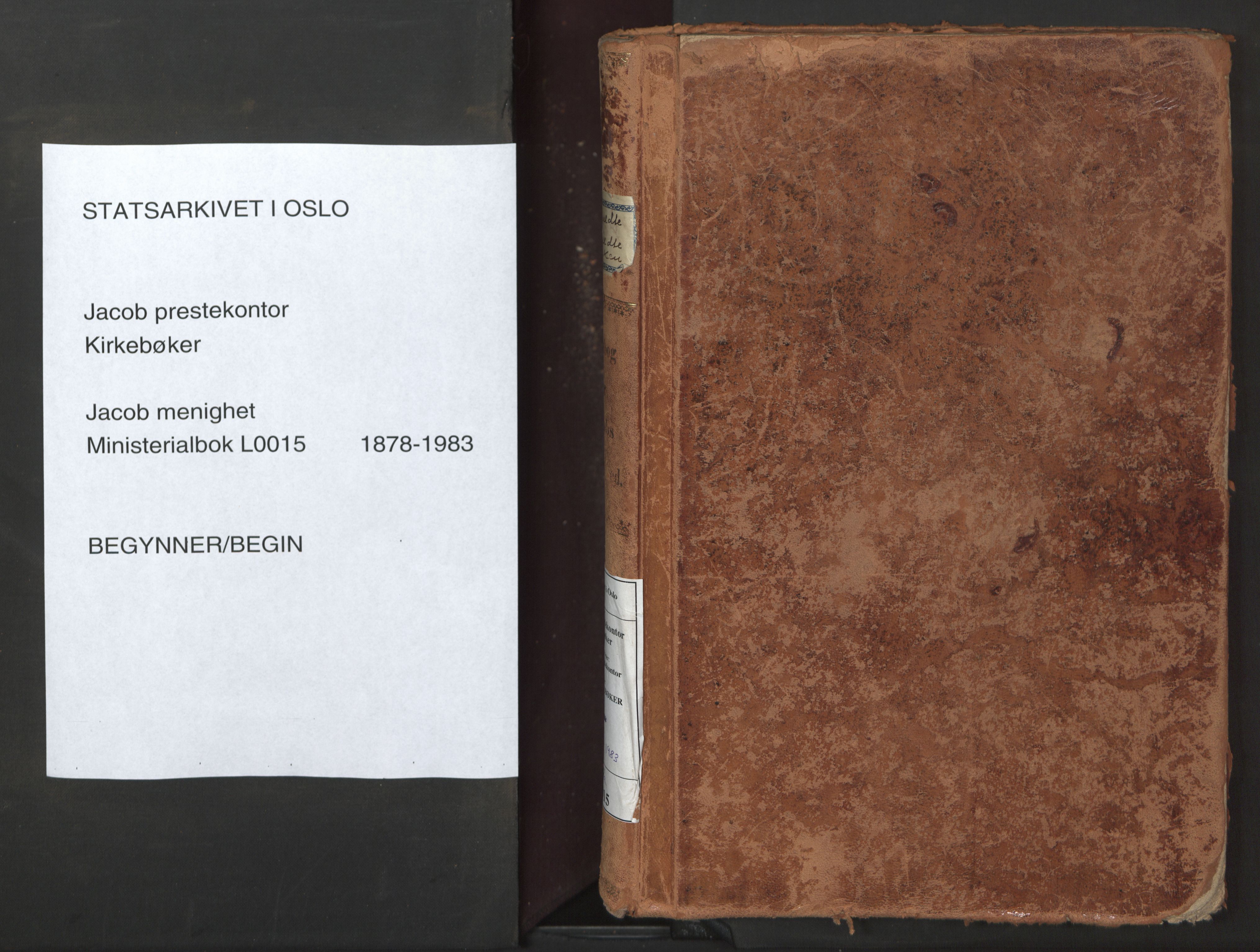 Jakob prestekontor Kirkebøker, SAO/A-10850/F/Fa/L0015: Parish register (official) no. 15, 1878-1983