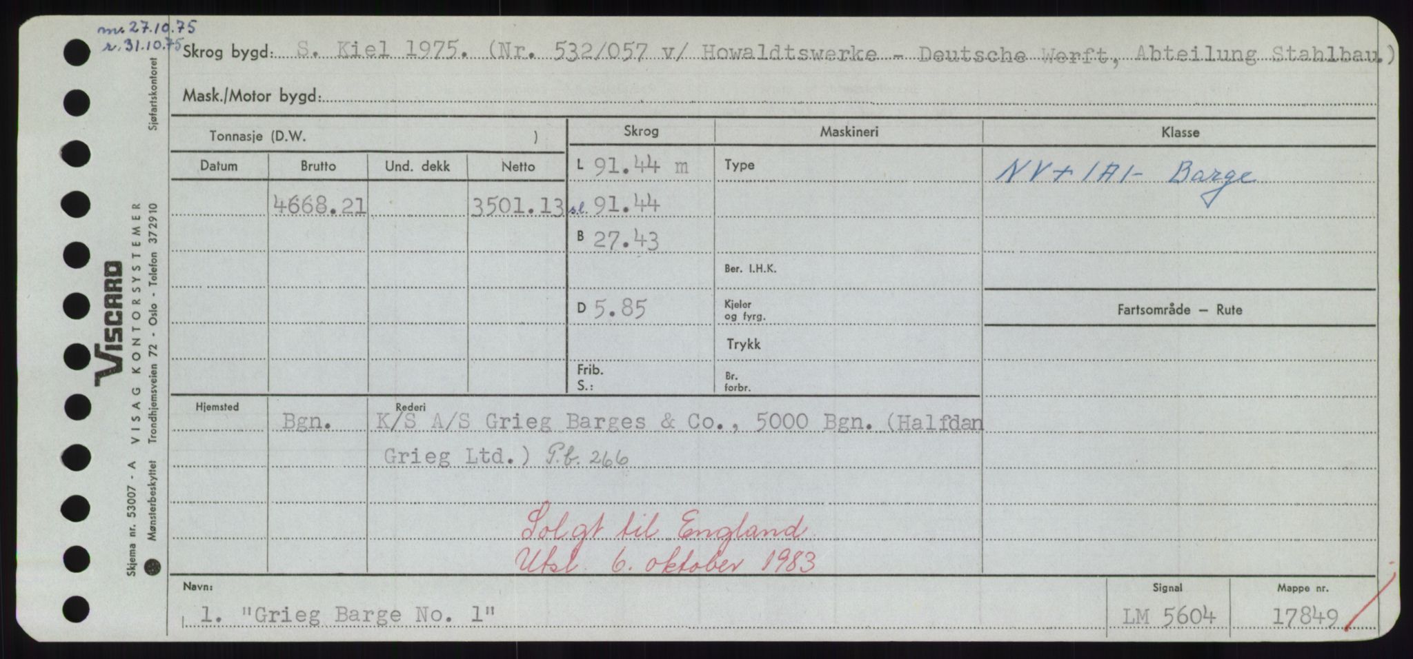 Sjøfartsdirektoratet med forløpere, Skipsmålingen, RA/S-1627/H/Hd/L0013: Fartøy, Gne-Gås, p. 233