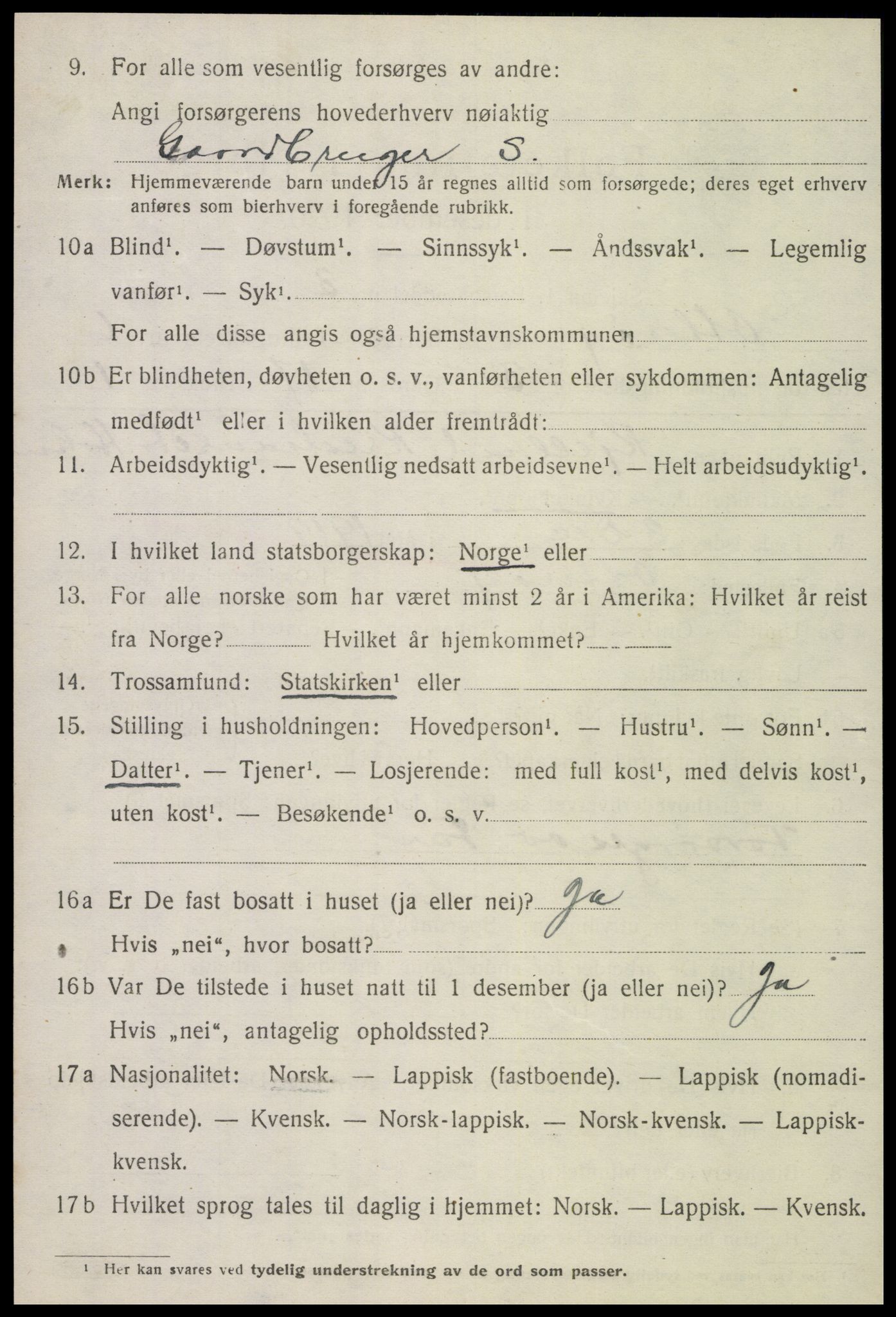 SAT, 1920 census for Otterøy, 1920, p. 2256