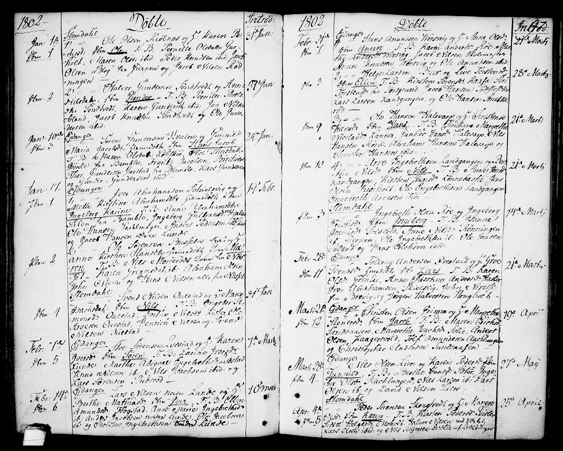 Eidanger kirkebøker, SAKO/A-261/F/Fa/L0006: Parish register (official) no. 6, 1764-1814, p. 97