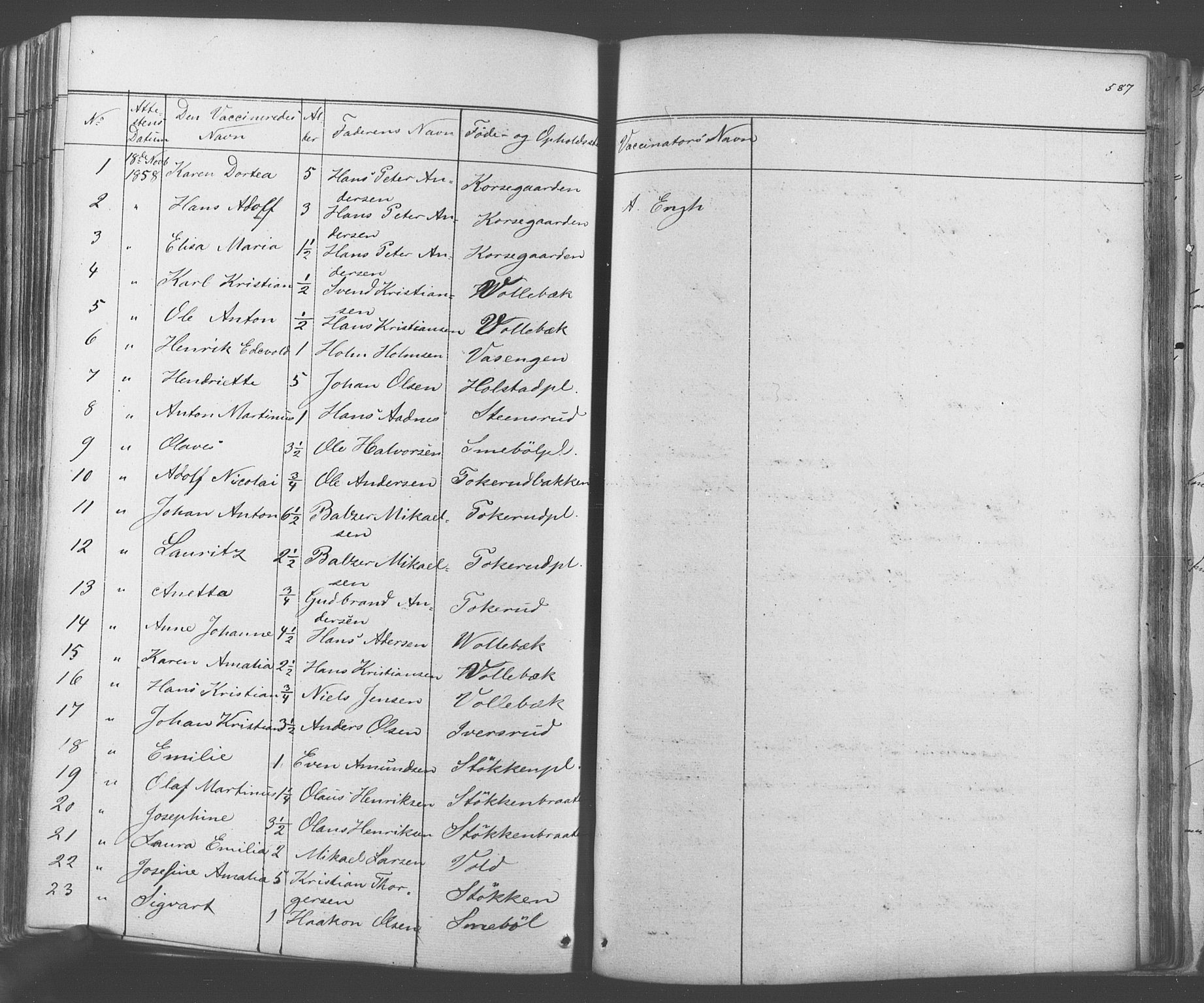 Ås prestekontor Kirkebøker, AV/SAO-A-10894/F/Fa/L0006: Parish register (official) no. I 6, 1841-1853, p. 586-587