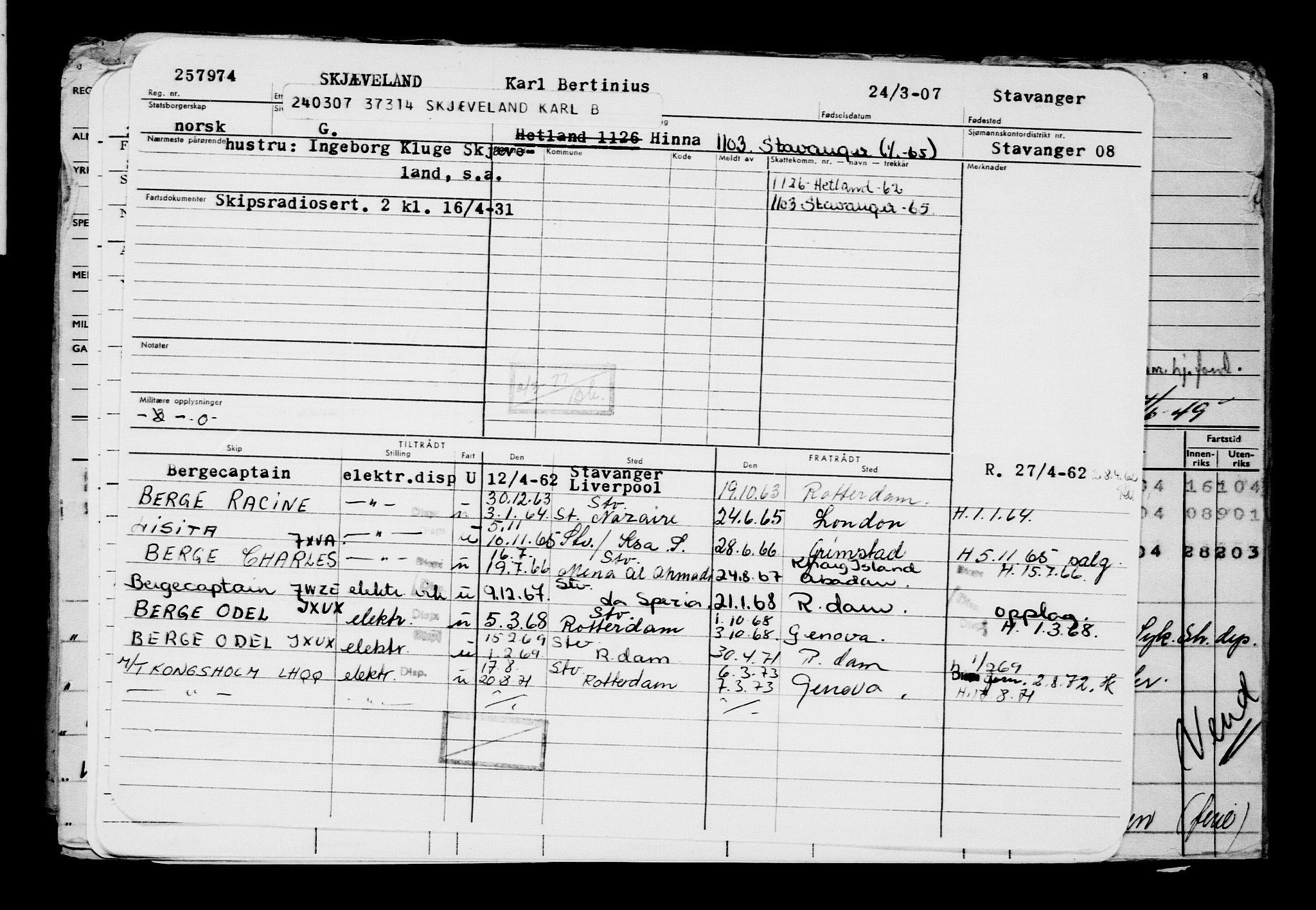 Direktoratet for sjømenn, AV/RA-S-3545/G/Gb/L0070: Hovedkort, 1907, p. 284