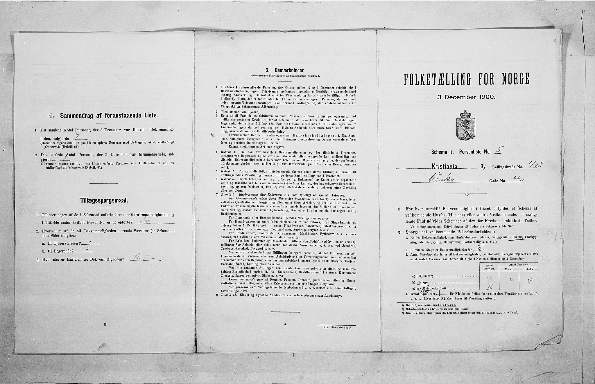 SAO, 1900 census for Kristiania, 1900, p. 114883