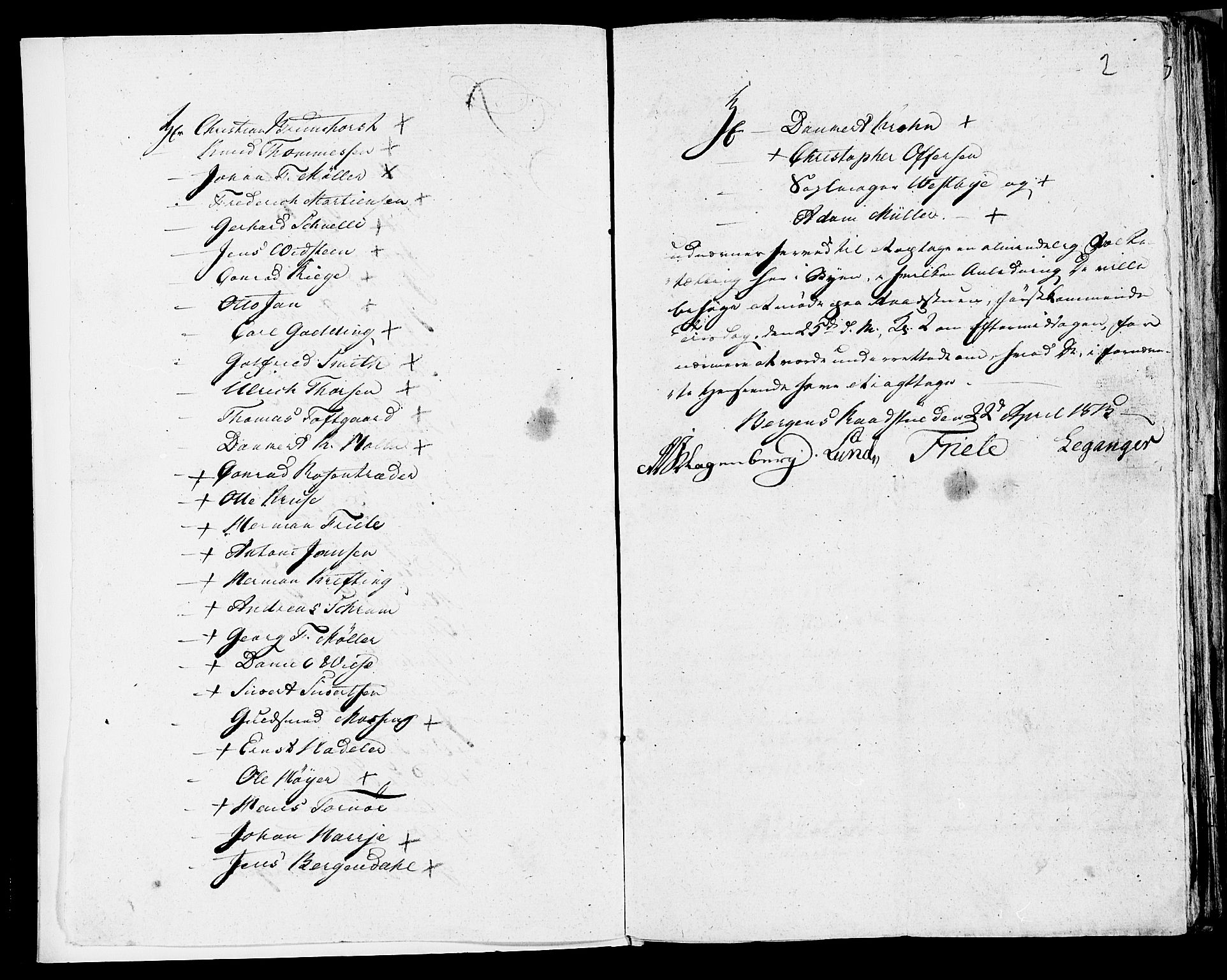 SAB, 1815 Census for Bergen, 1815, p. 2