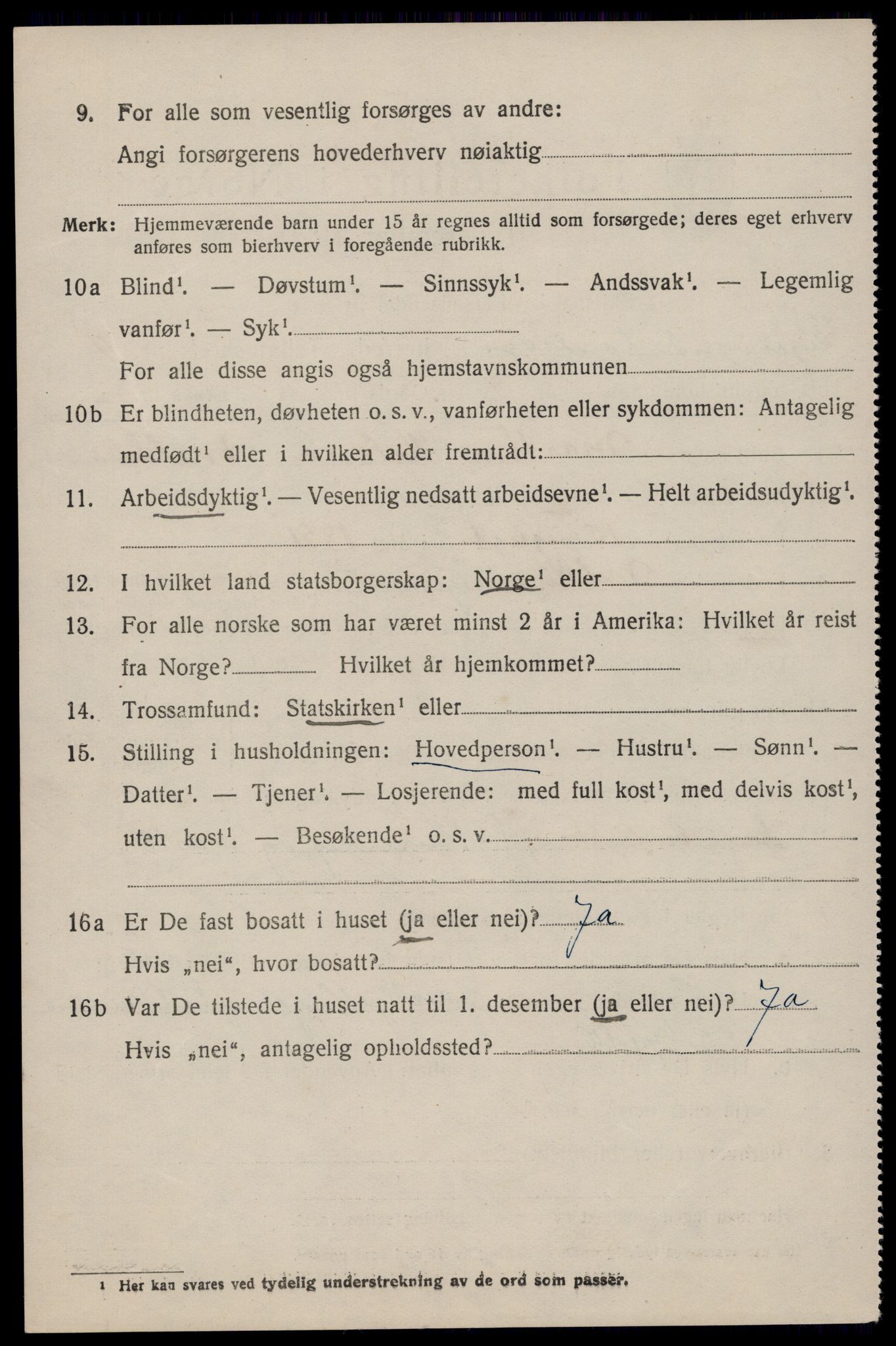 SAST, 1920 census for Eigersund, 1920, p. 2902