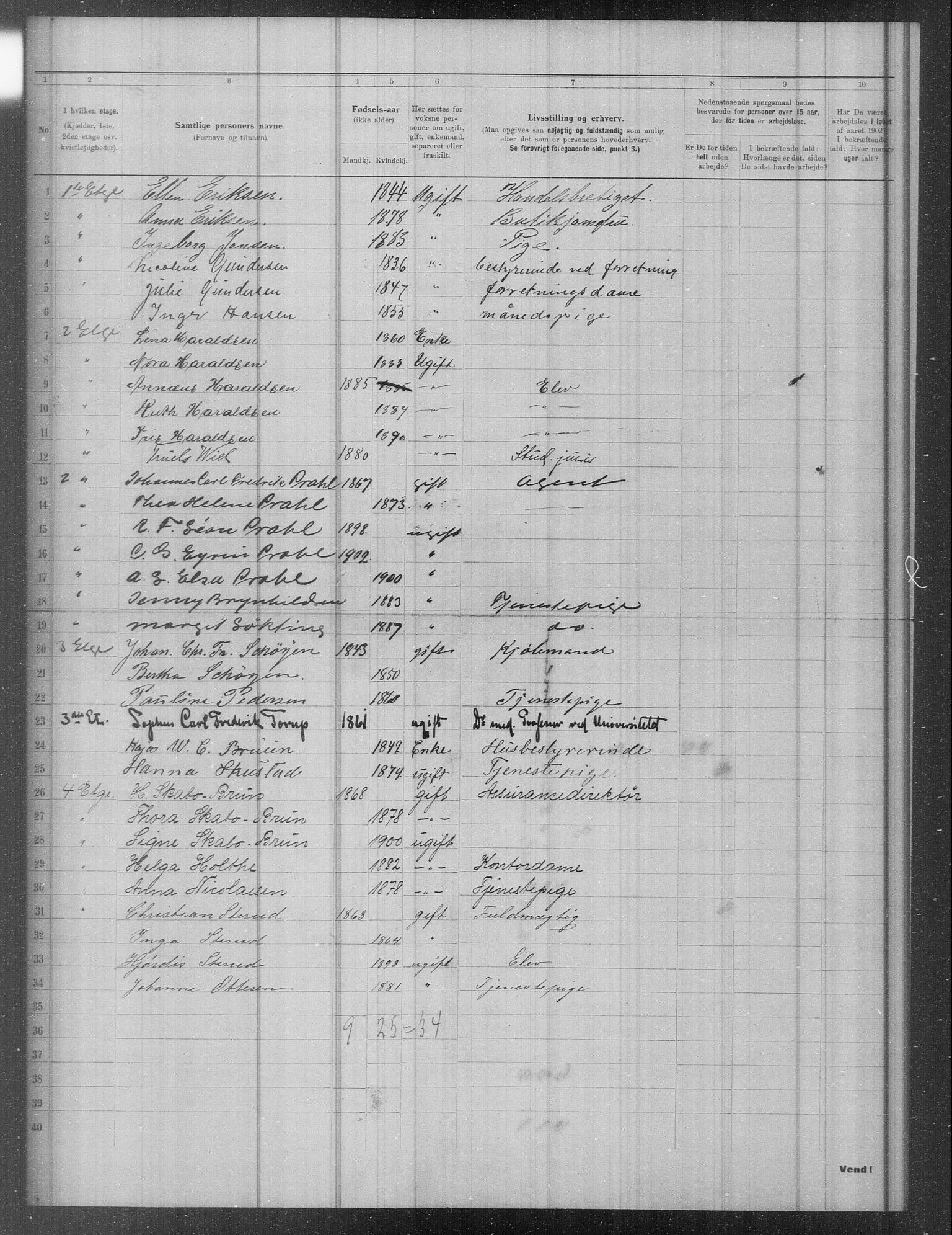 OBA, Municipal Census 1902 for Kristiania, 1902, p. 11313