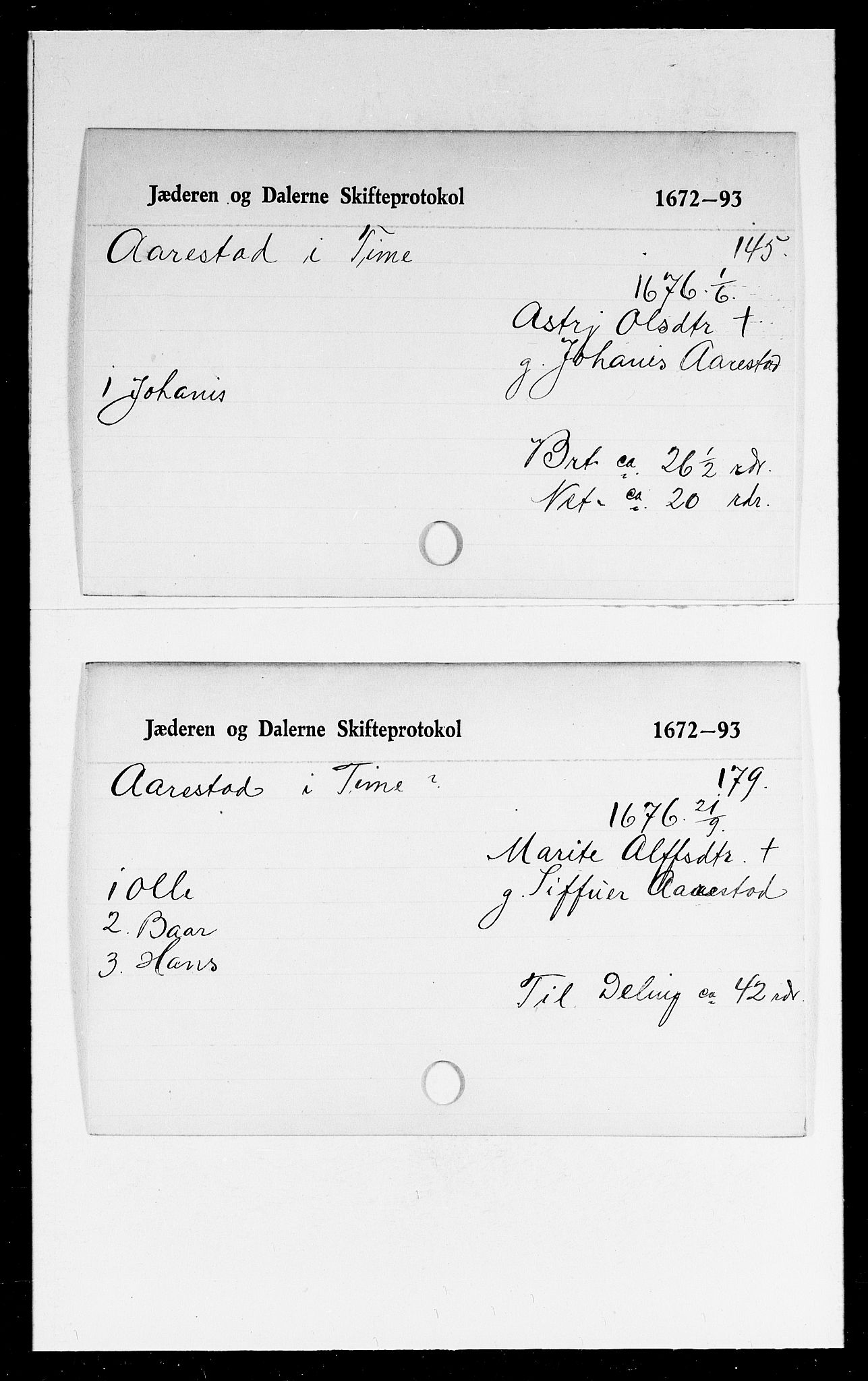 Jæren og Dalane sorenskriveri, AV/SAST-A-100306/5, 1672-1693, p. 13