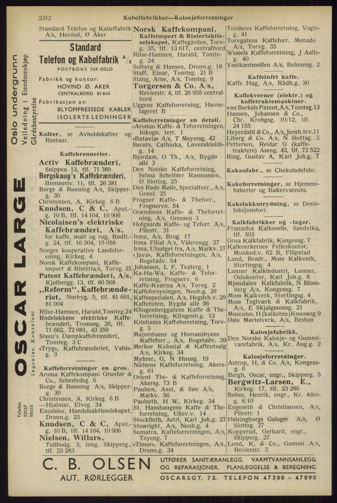 Kristiania/Oslo adressebok, PUBL/-, 1934, p. 2312