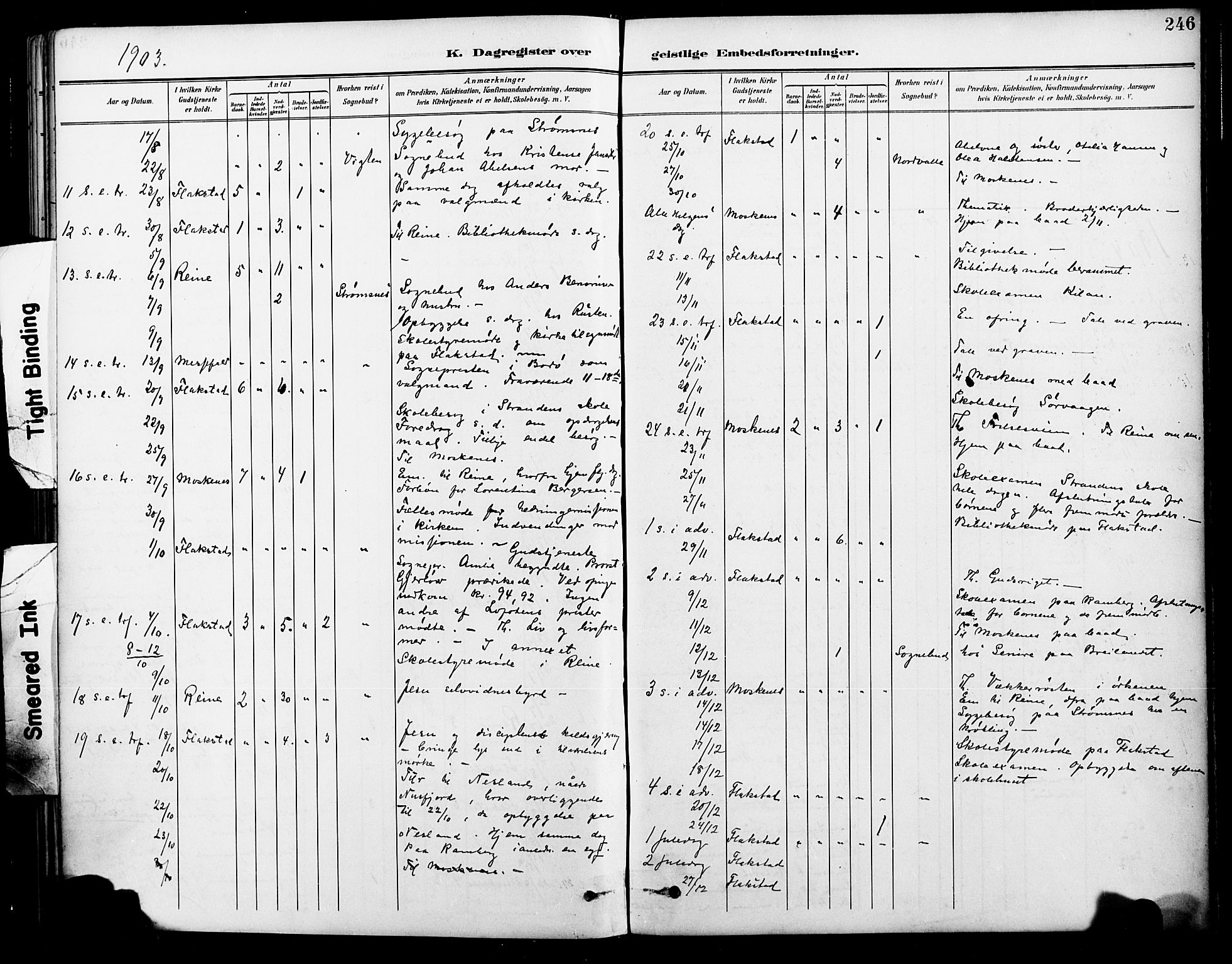 Ministerialprotokoller, klokkerbøker og fødselsregistre - Nordland, AV/SAT-A-1459/885/L1205: Parish register (official) no. 885A06, 1892-1905, p. 246