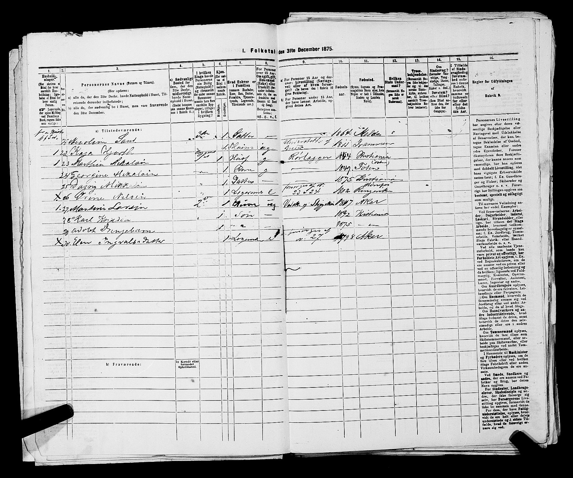 RA, 1875 census for 0301 Kristiania, 1875, p. 6711