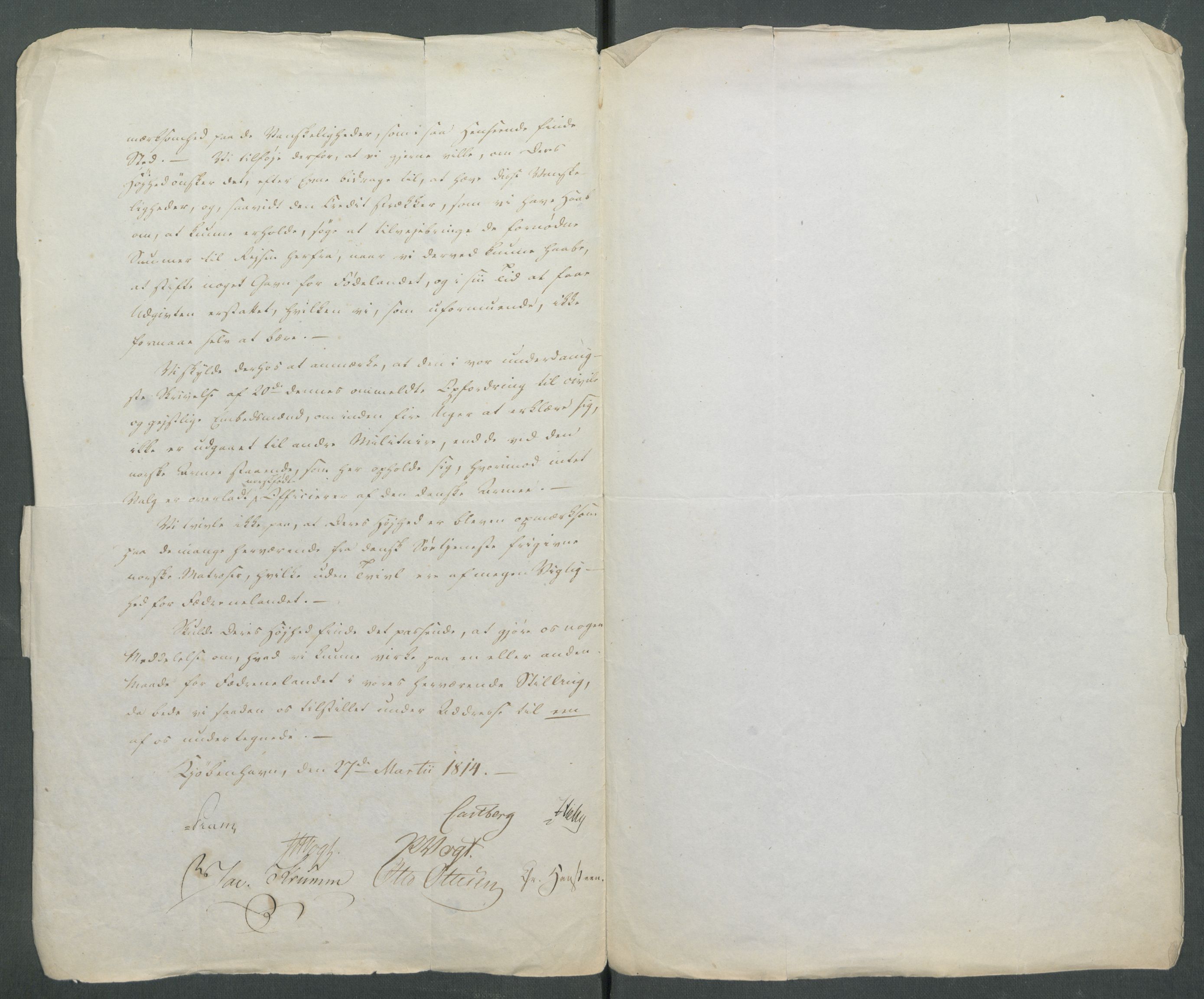 Forskjellige samlinger, Historisk-kronologisk samling, AV/RA-EA-4029/G/Ga/L0009A: Historisk-kronologisk samling. Dokumenter fra januar og ut september 1814. , 1814, p. 79