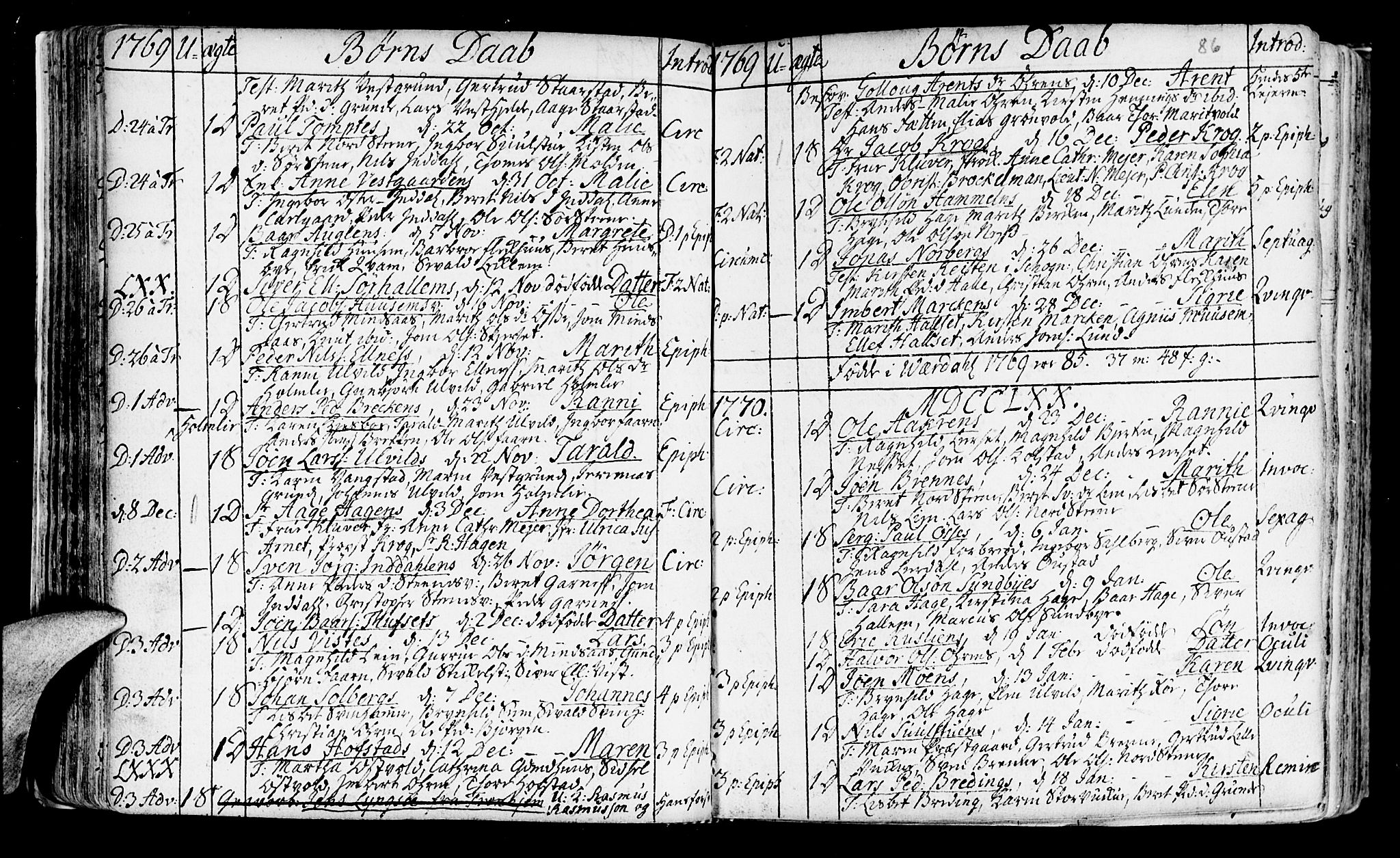 Ministerialprotokoller, klokkerbøker og fødselsregistre - Nord-Trøndelag, SAT/A-1458/723/L0231: Parish register (official) no. 723A02, 1748-1780, p. 86