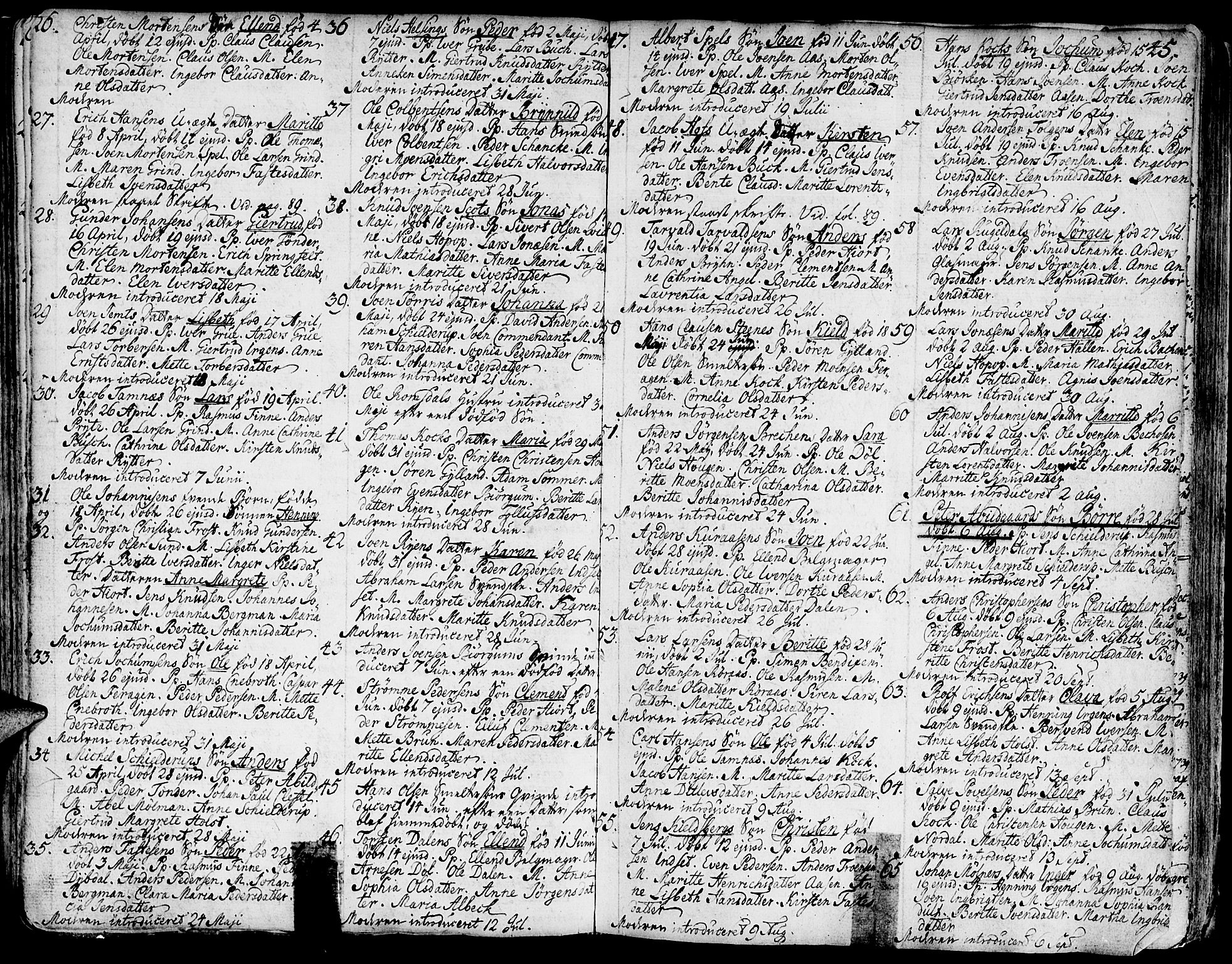 Ministerialprotokoller, klokkerbøker og fødselsregistre - Sør-Trøndelag, SAT/A-1456/681/L0925: Parish register (official) no. 681A03, 1727-1766, p. 45