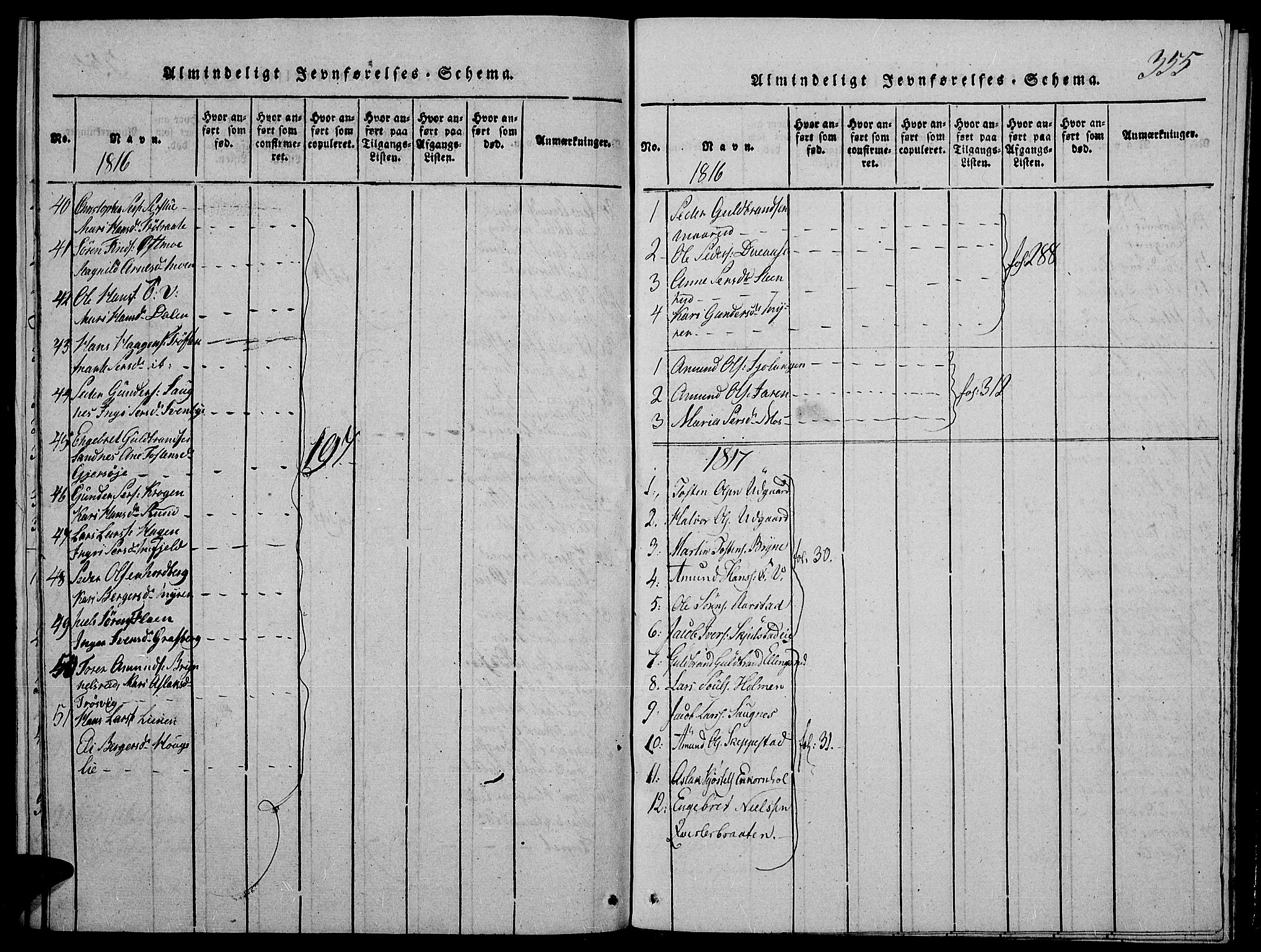 Strøm-Odalen prestekontor, AV/SAH-PREST-028/H/Ha/Hab/L0001: Parish register (copy) no. 1, 1813-1825, p. 355