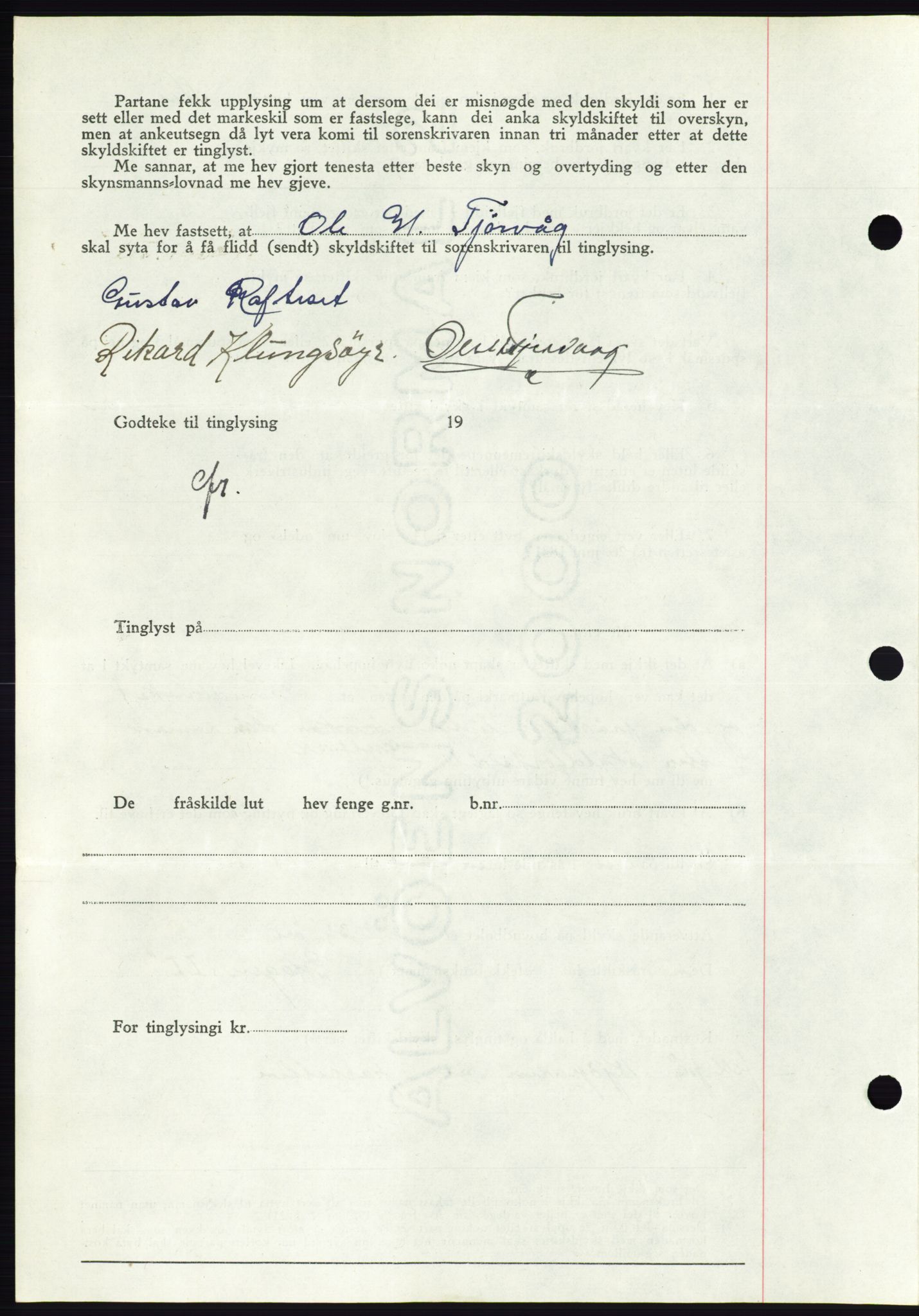 Søre Sunnmøre sorenskriveri, AV/SAT-A-4122/1/2/2C/L0076: Mortgage book no. 2A, 1943-1944, Diary no: : 715/1944