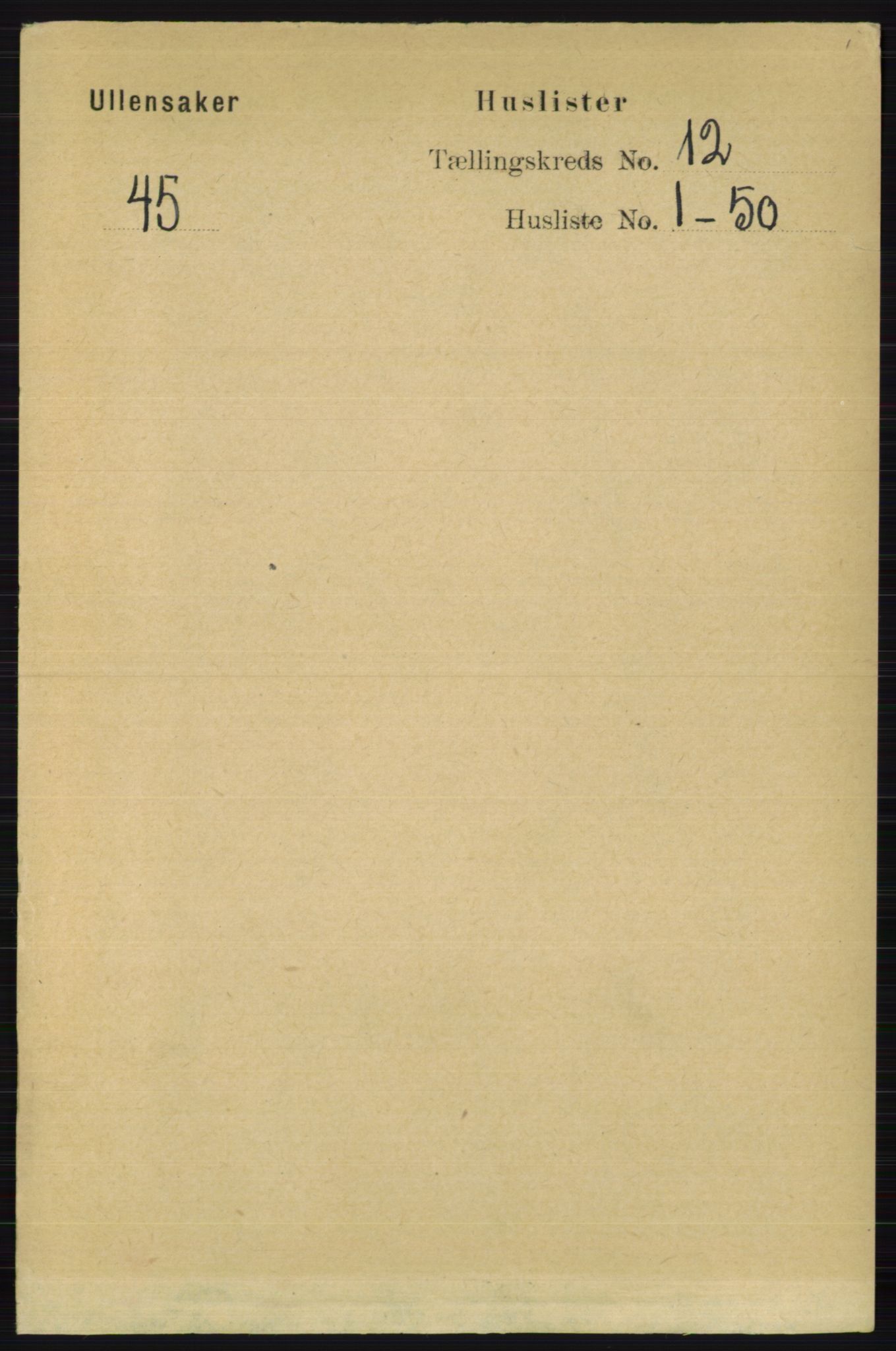RA, 1891 census for 0235 Ullensaker, 1891, p. 5556