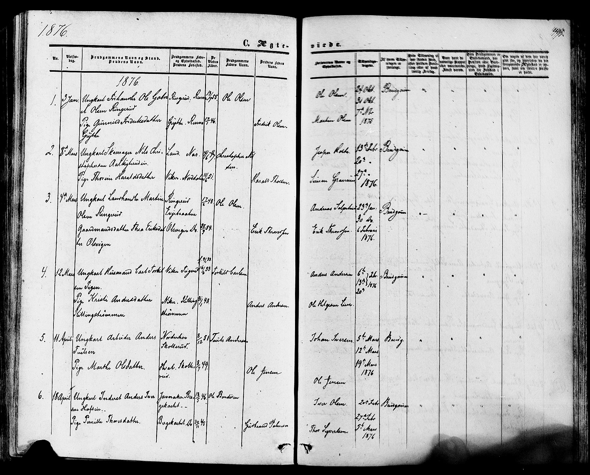 Ådal kirkebøker, AV/SAKO-A-248/F/Fa/L0001: Parish register (official) no. I 1, 1857-1883, p. 495