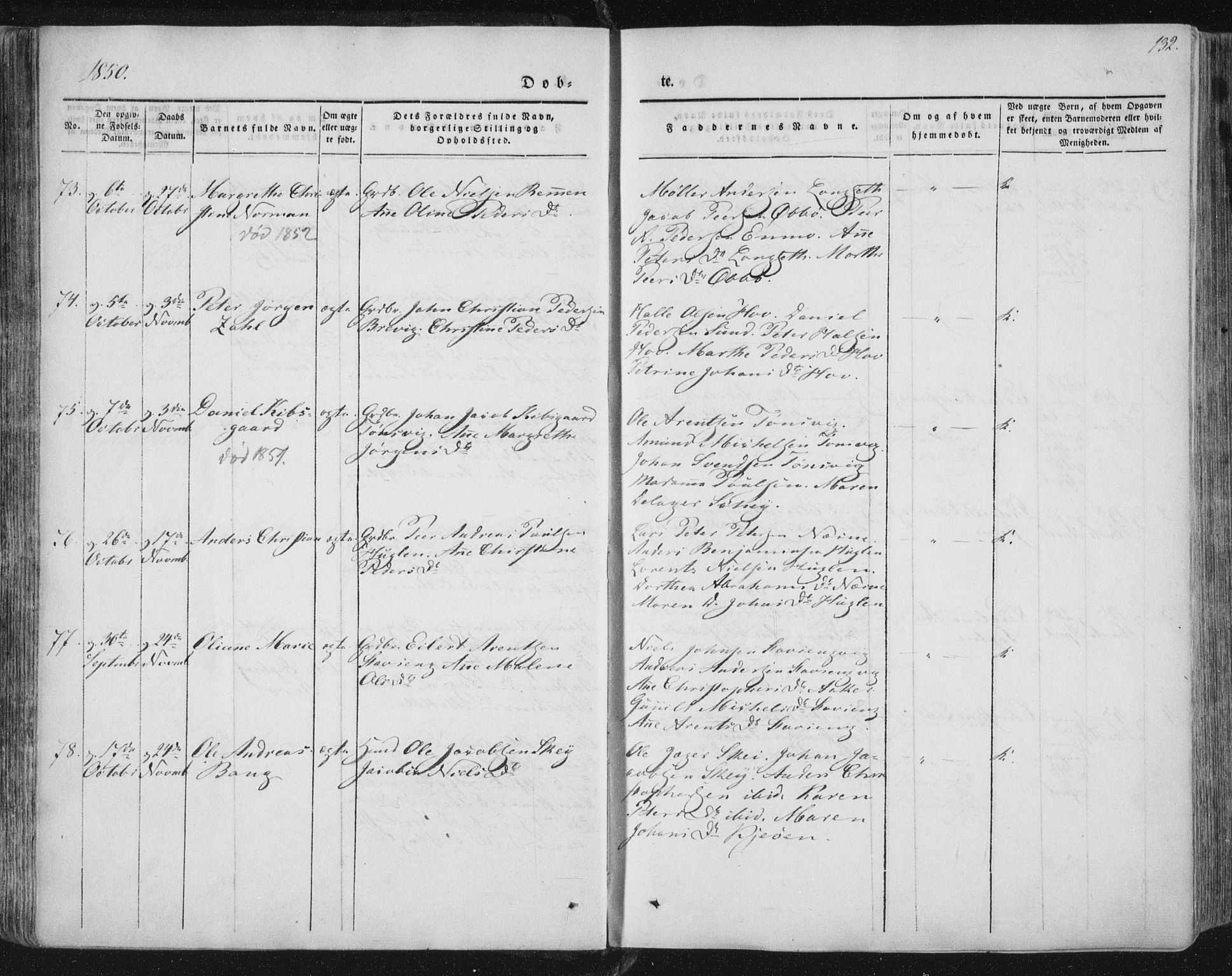 Ministerialprotokoller, klokkerbøker og fødselsregistre - Nordland, AV/SAT-A-1459/838/L0549: Parish register (official) no. 838A07, 1840-1854, p. 132