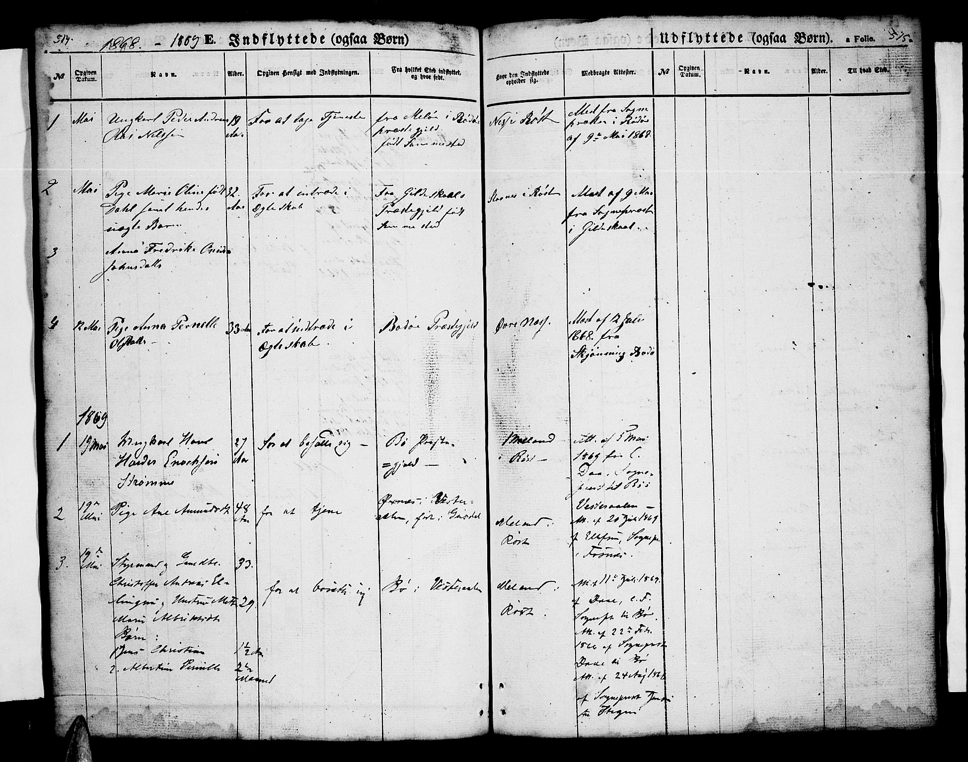 Ministerialprotokoller, klokkerbøker og fødselsregistre - Nordland, AV/SAT-A-1459/808/L0130: Parish register (copy) no. 808C01, 1851-1878, p. 514-515