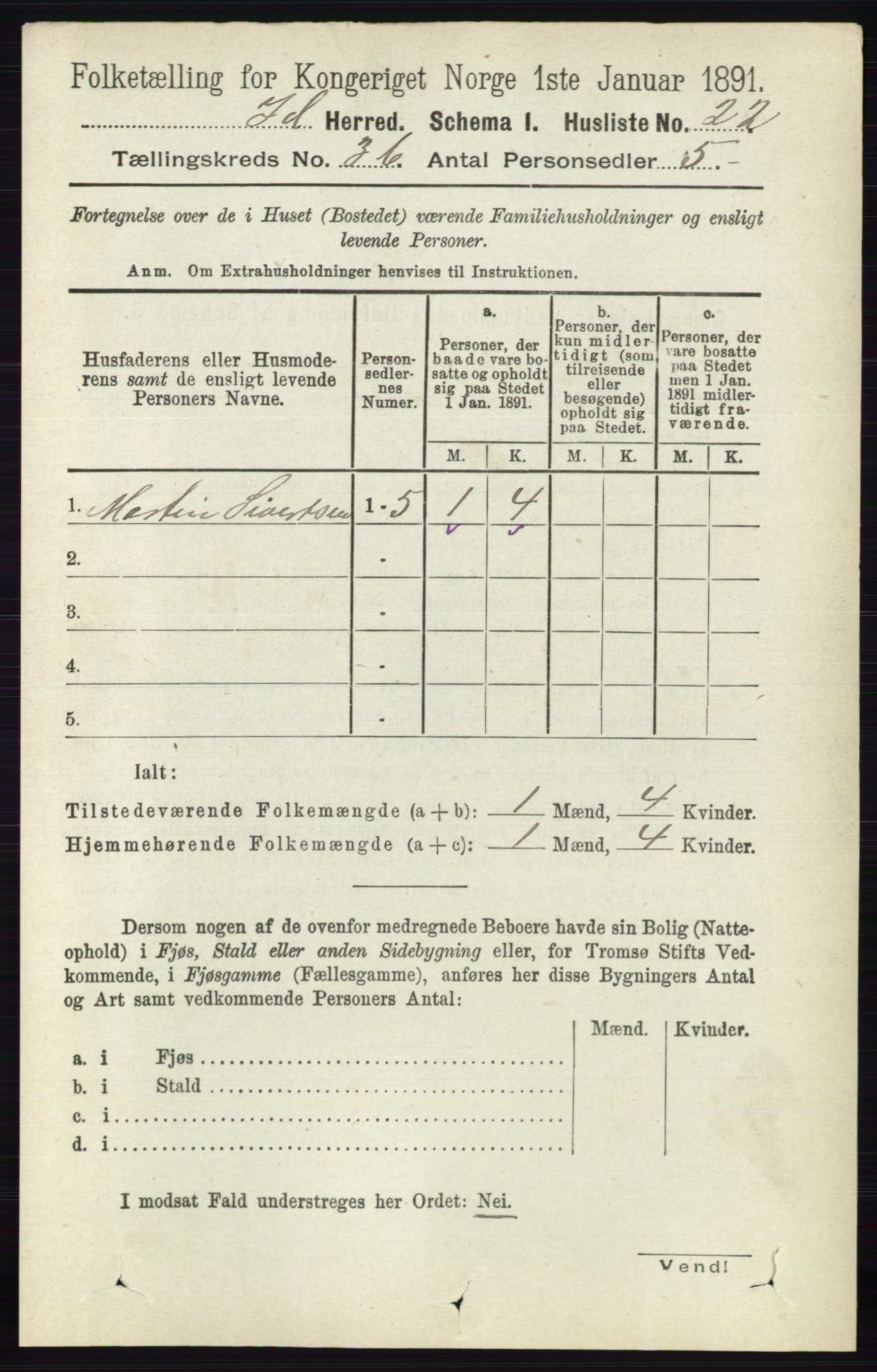 RA, 1891 census for 0117 Idd, 1891, p. 2649