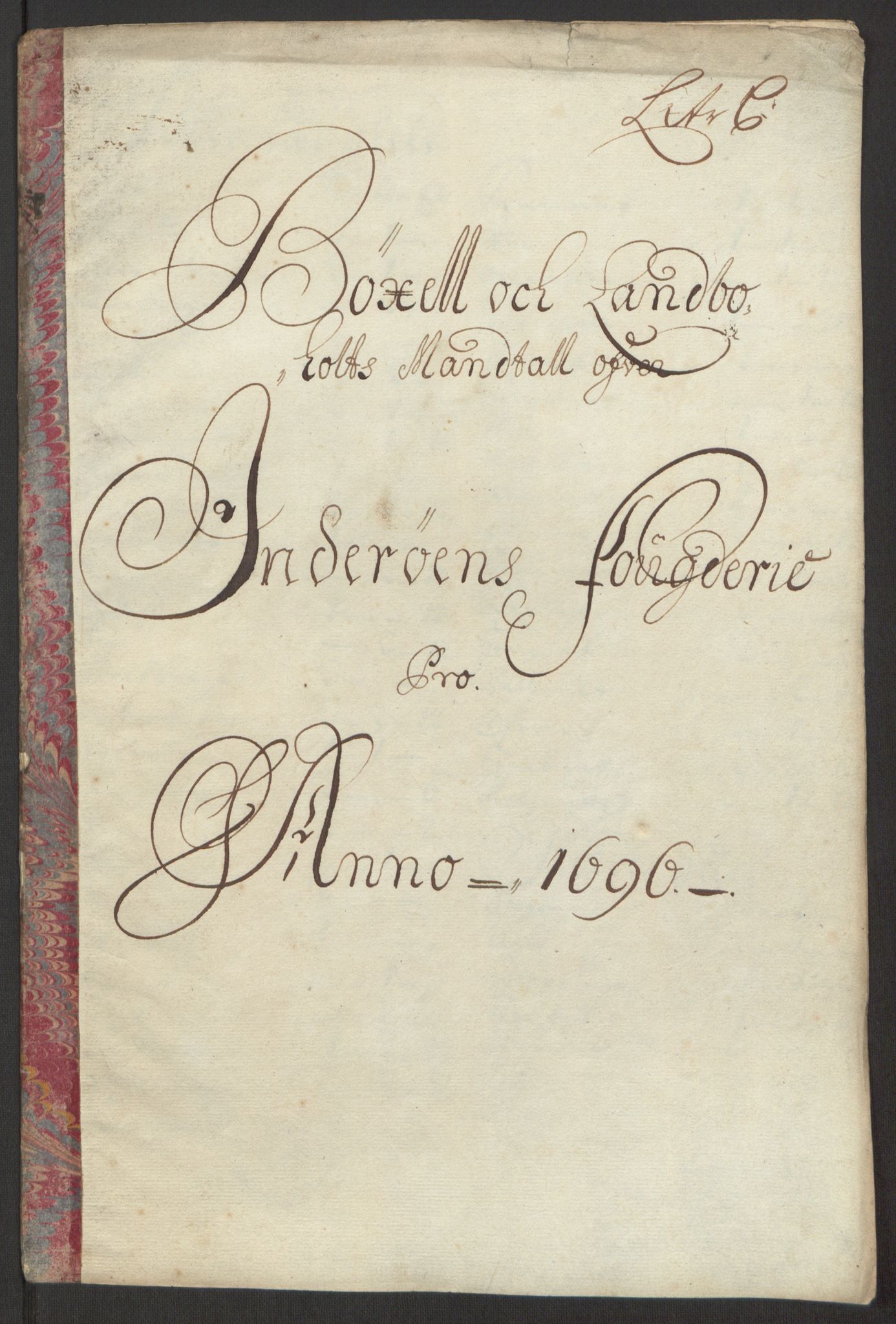 Rentekammeret inntil 1814, Reviderte regnskaper, Fogderegnskap, RA/EA-4092/R63/L4309: Fogderegnskap Inderøy, 1695-1697, p. 155