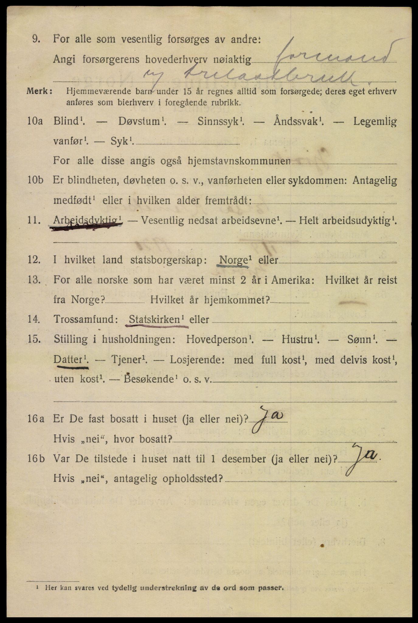 SAH, 1920 census for Gjøvik, 1920, p. 2399
