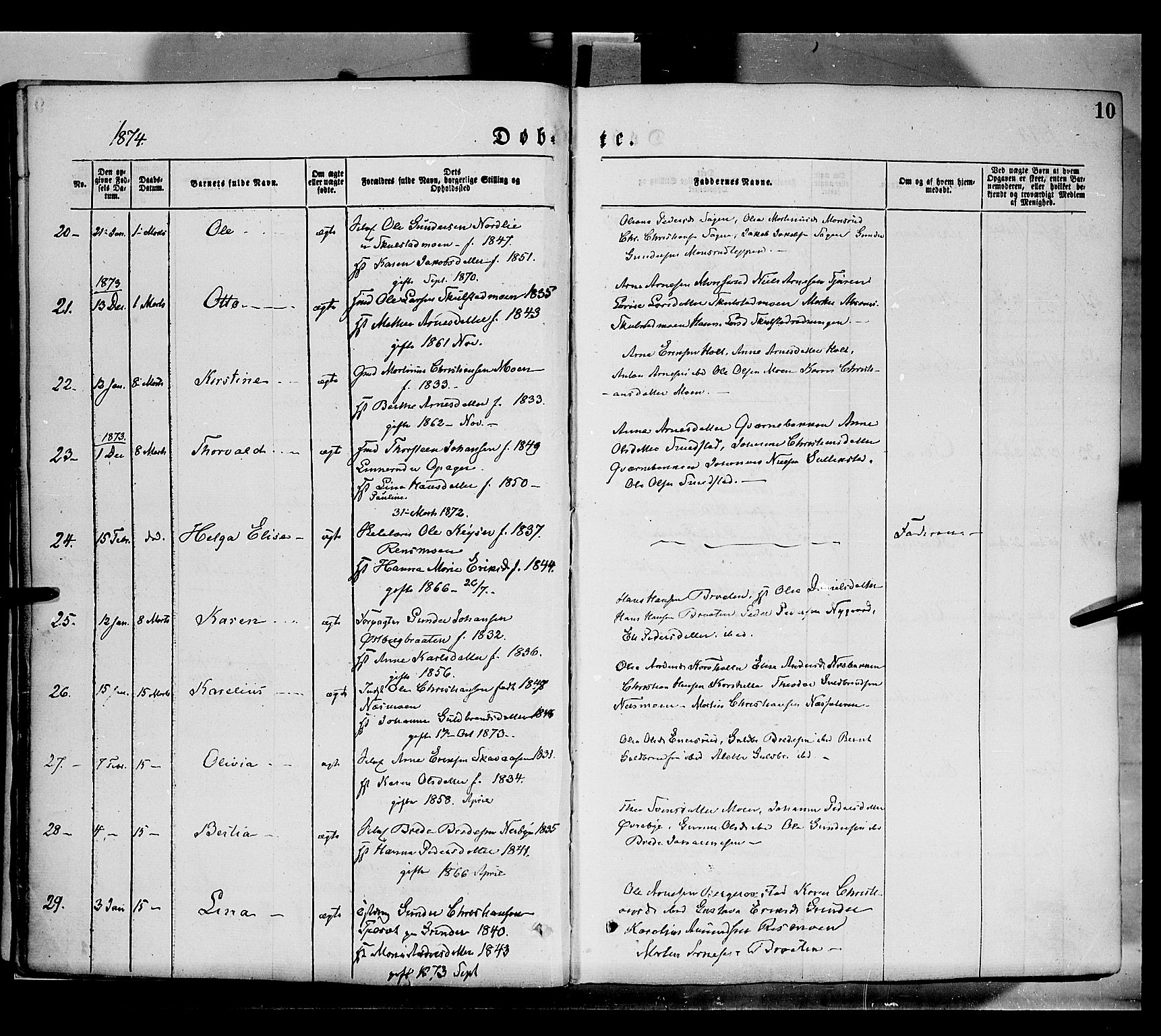 Grue prestekontor, AV/SAH-PREST-036/H/Ha/Haa/L0011: Parish register (official) no. 11, 1873-1880, p. 10