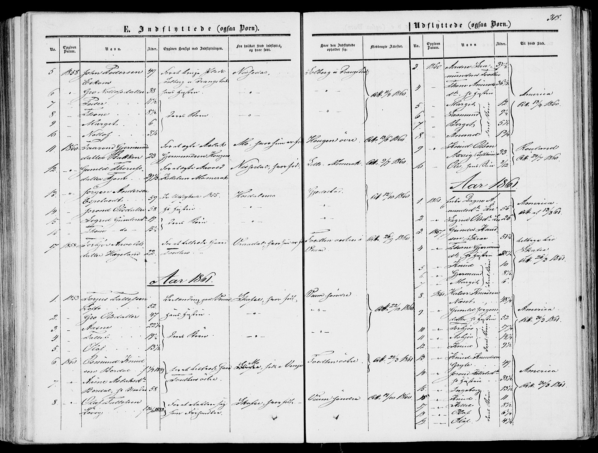 Fyresdal kirkebøker, SAKO/A-263/F/Fa/L0005: Parish register (official) no. I 5, 1855-1871, p. 318