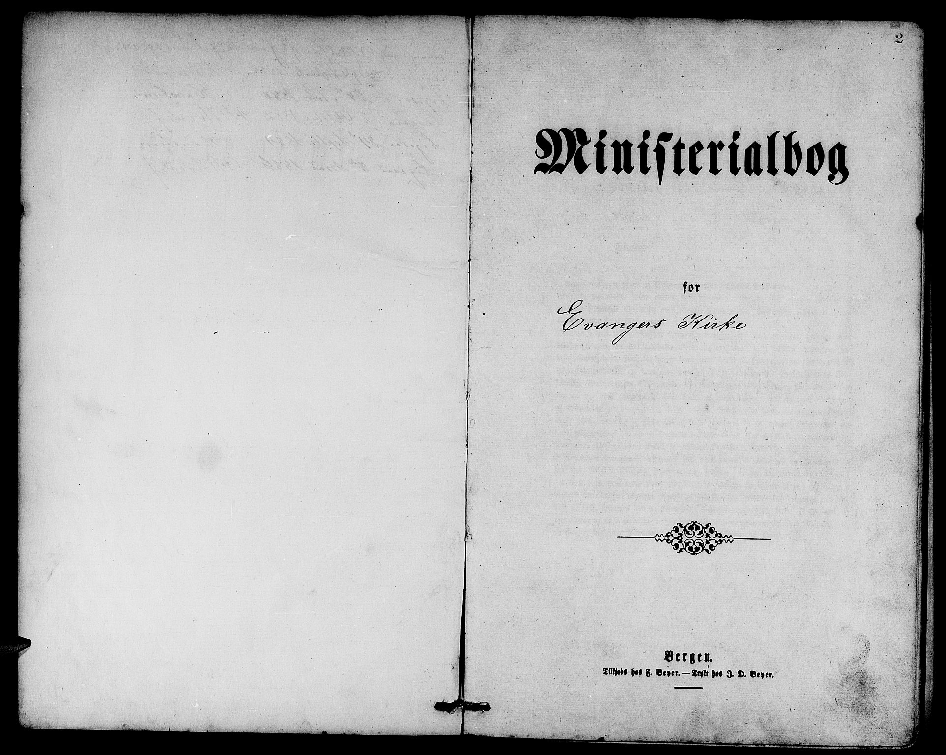 Evanger sokneprestembete, AV/SAB-A-99924: Parish register (copy) no. A 3, 1875-1887, p. 2