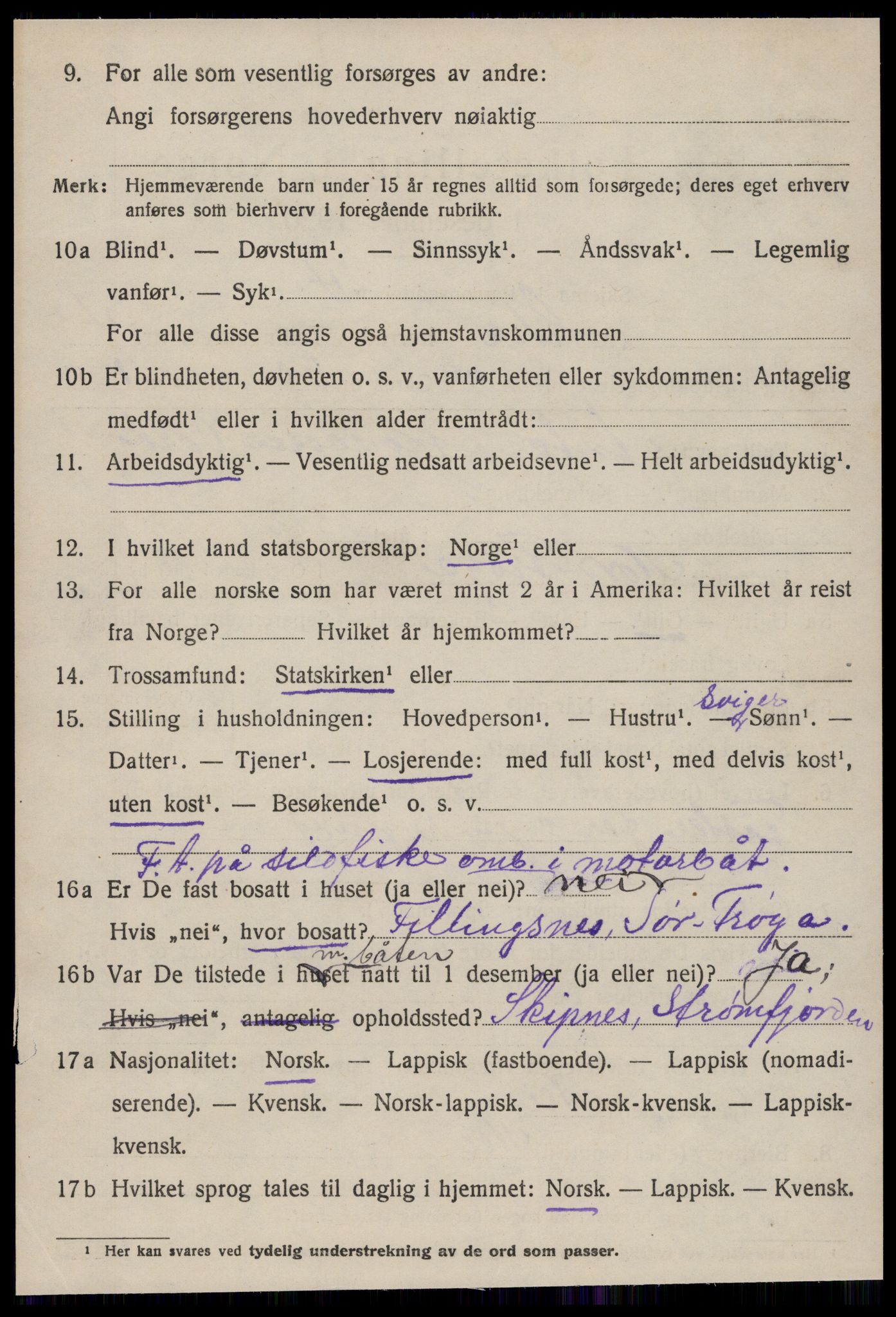 SAT, 1920 census for Hitra, 1920, p. 1706