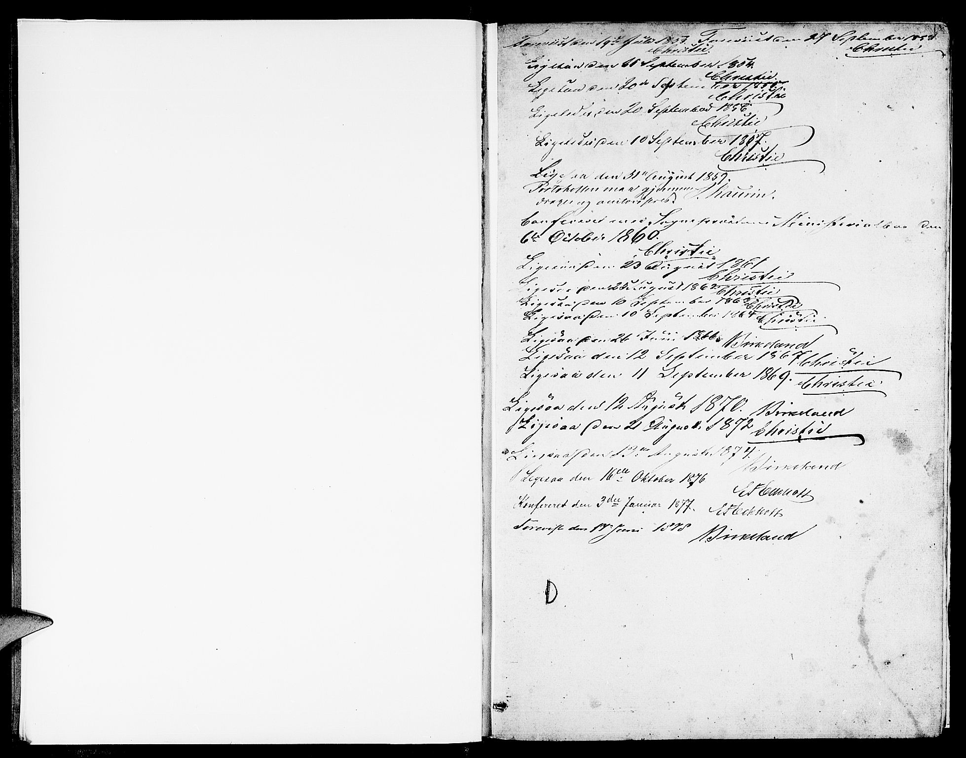 Gaular sokneprestembete, AV/SAB-A-80001/H/Hab: Parish register (copy) no. C 1, 1853-1877