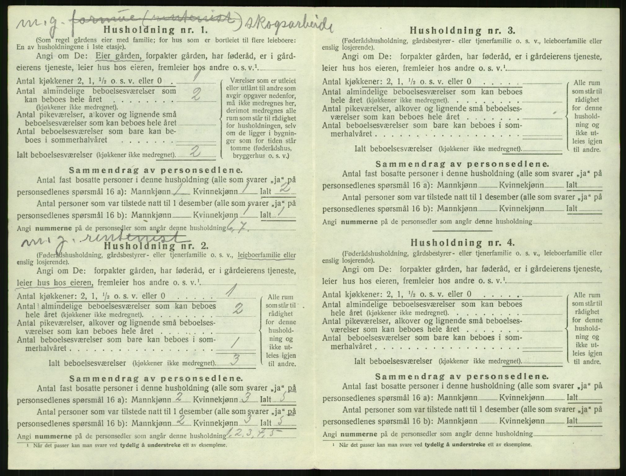 SAT, 1920 census for Ørskog, 1920, p. 427