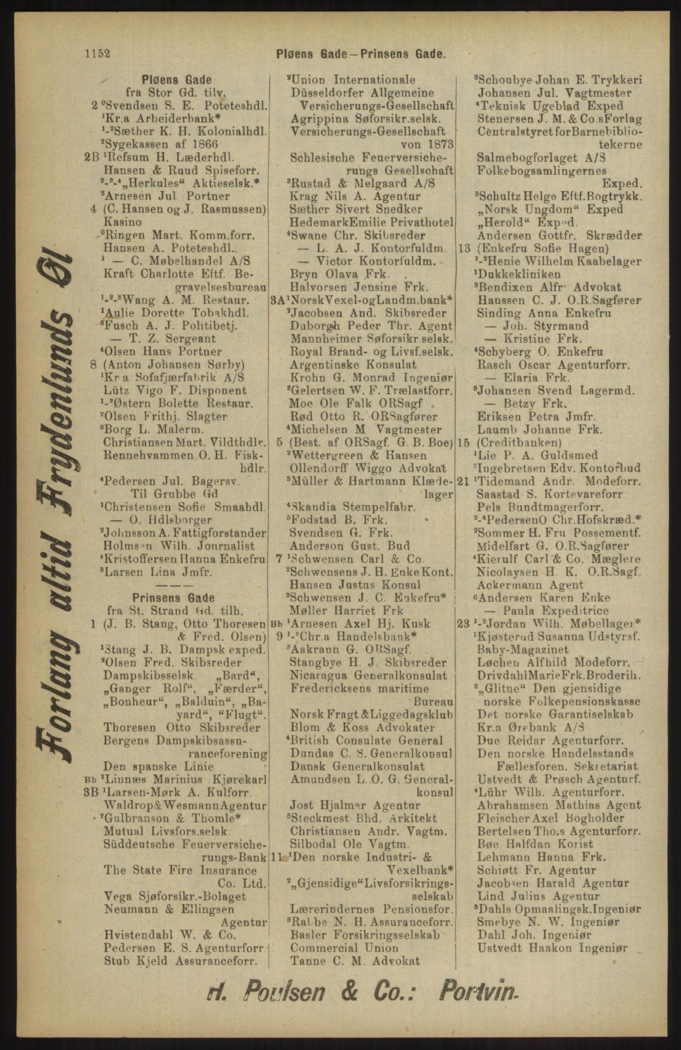 Kristiania/Oslo adressebok, PUBL/-, 1904, p. 1152