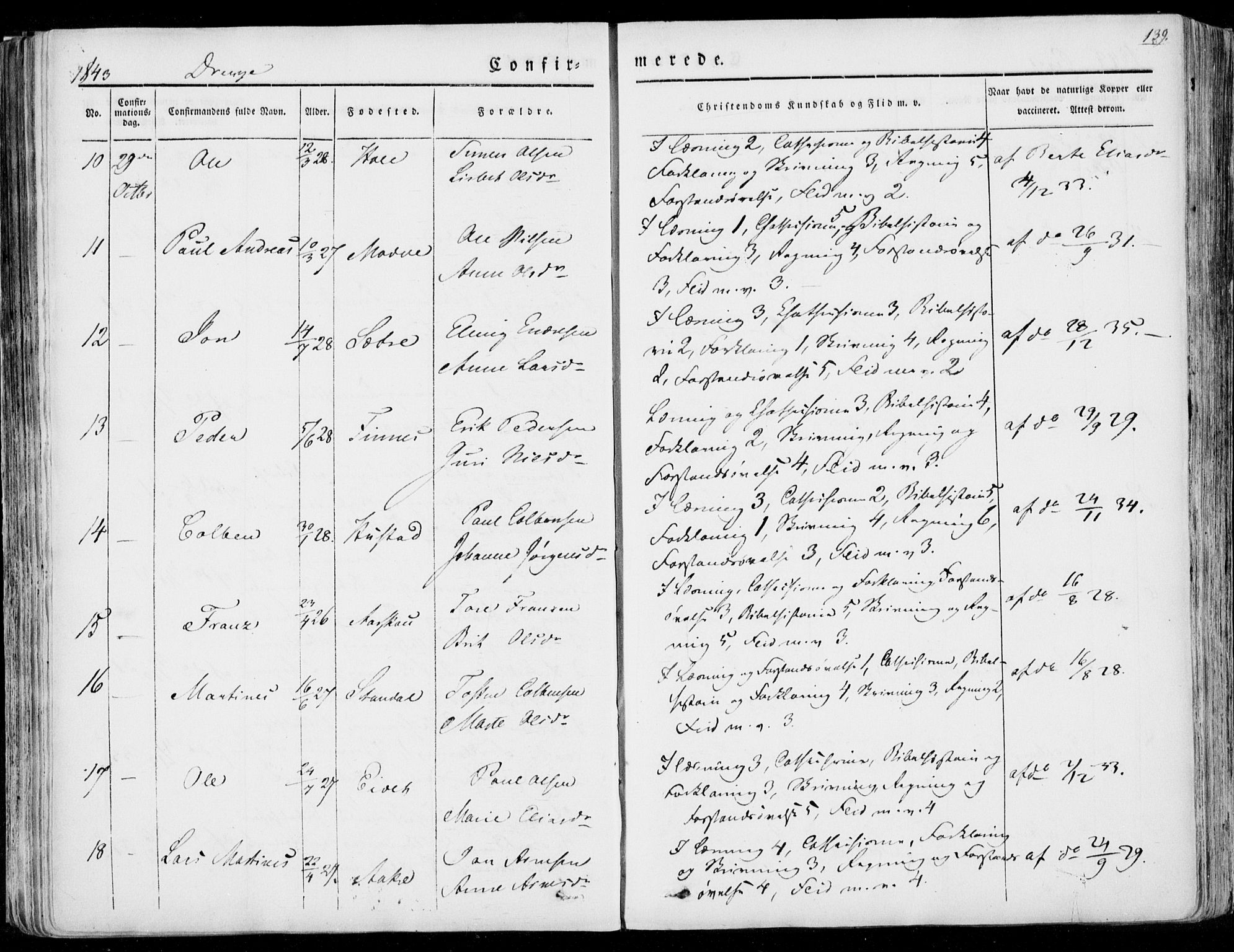 Ministerialprotokoller, klokkerbøker og fødselsregistre - Møre og Romsdal, AV/SAT-A-1454/515/L0208: Parish register (official) no. 515A04, 1830-1846, p. 139