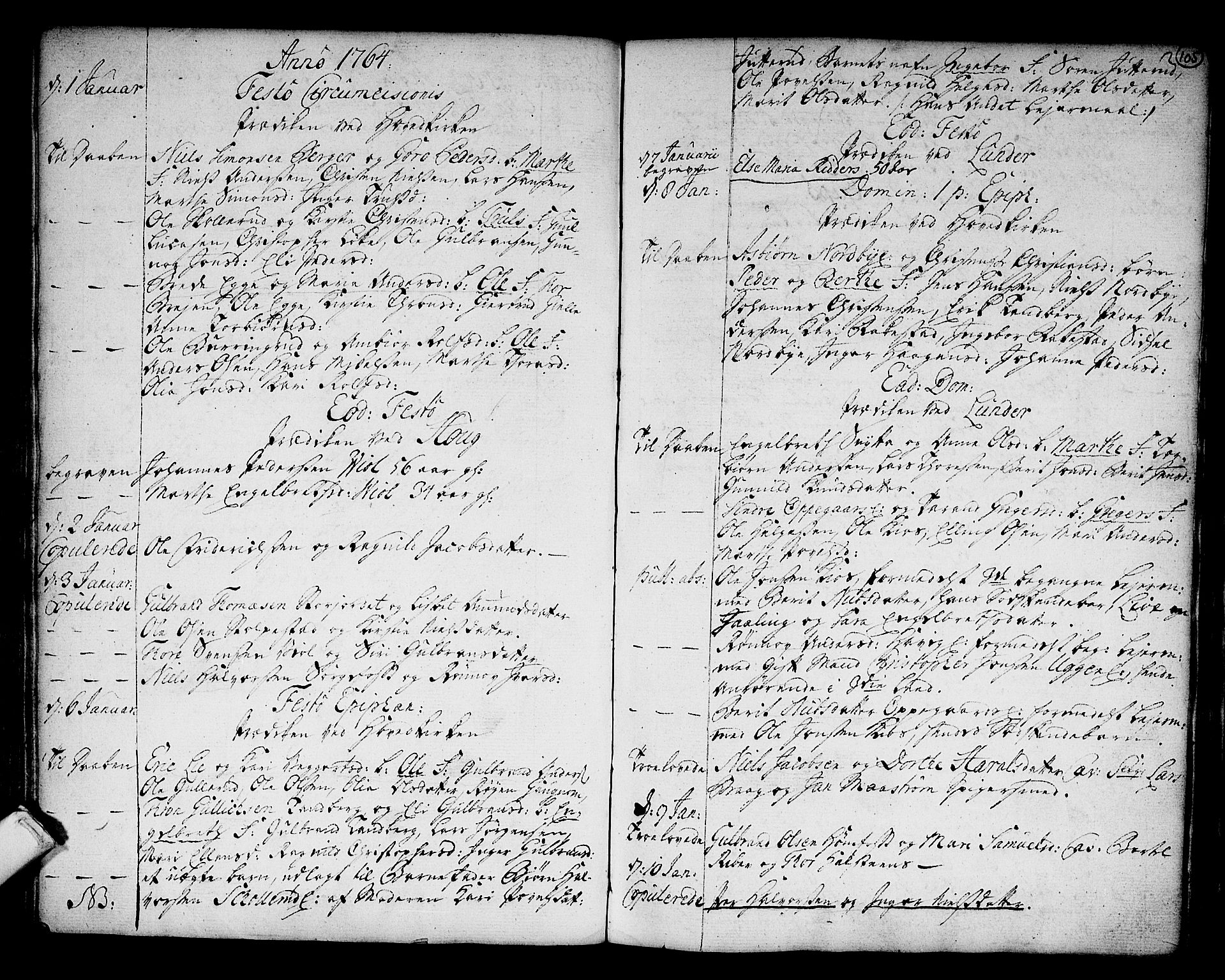 Norderhov kirkebøker, AV/SAKO-A-237/F/Fa/L0004: Parish register (official) no. 4, 1758-1774, p. 105