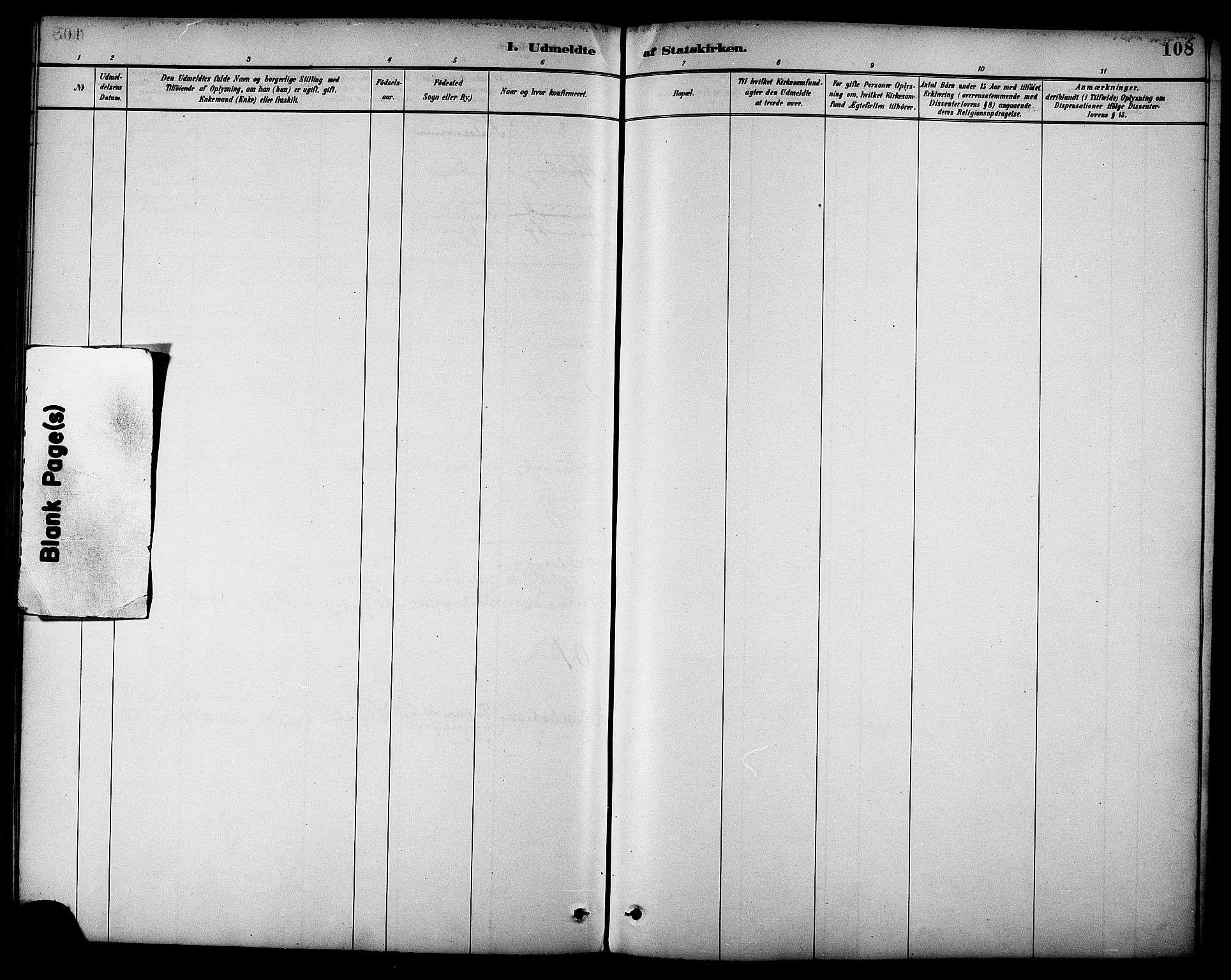 Ministerialprotokoller, klokkerbøker og fødselsregistre - Nordland, AV/SAT-A-1459/861/L0870: Parish register (official) no. 861A05, 1889-1903, p. 108