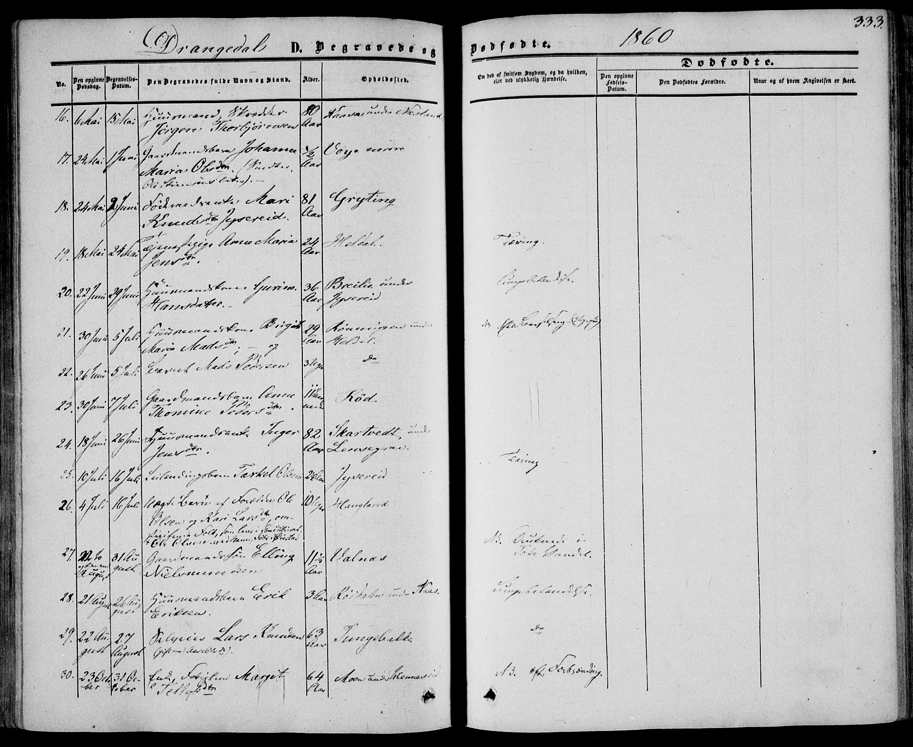 Drangedal kirkebøker, SAKO/A-258/F/Fa/L0008: Parish register (official) no. 8, 1857-1871, p. 333