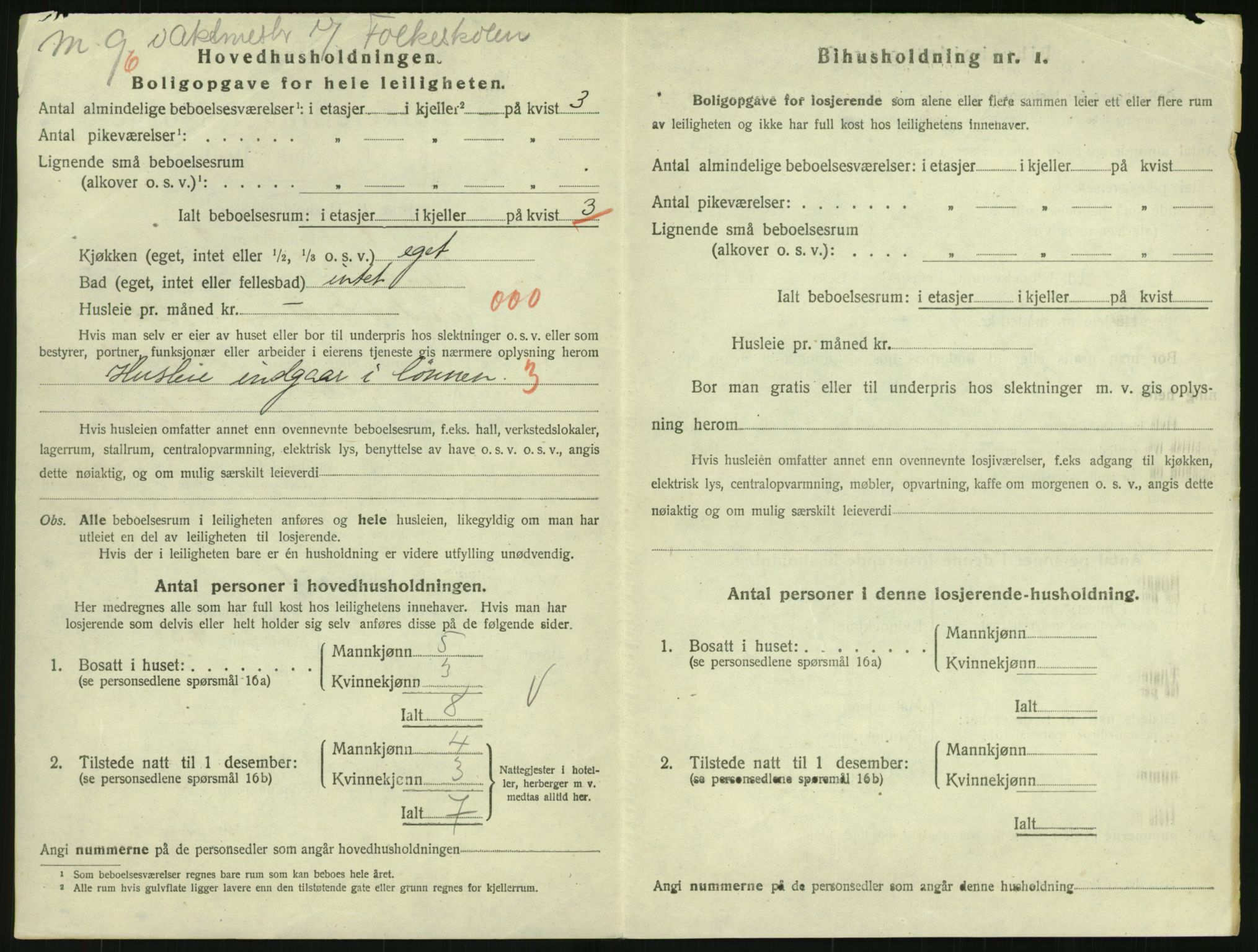 SAK, 1920 census for Arendal, 1920, p. 5149