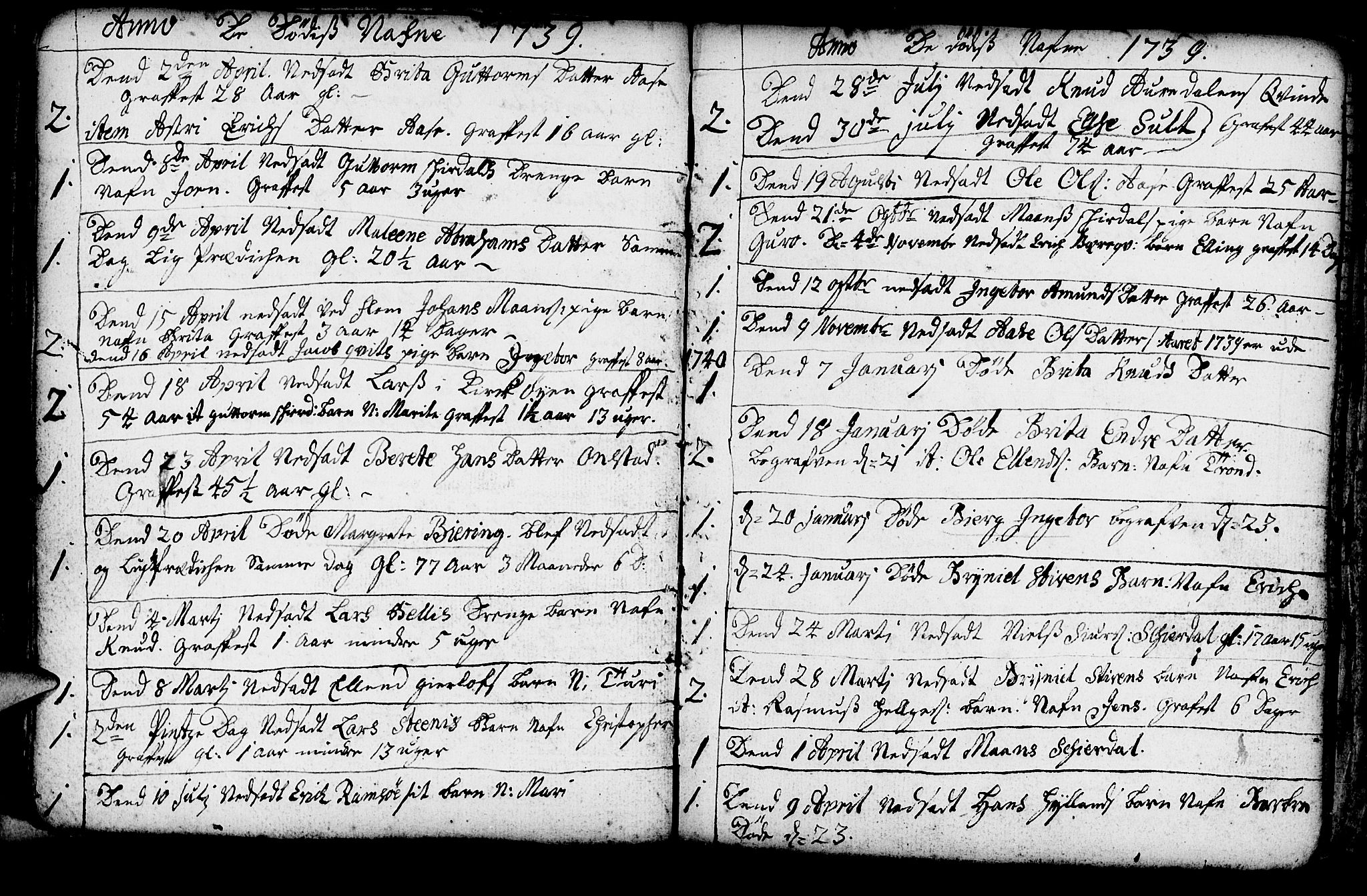Aurland sokneprestembete, SAB/A-99937/H/Ha/Haa/L0003: Parish register (official) no. A 3, 1735-1761, p. 111