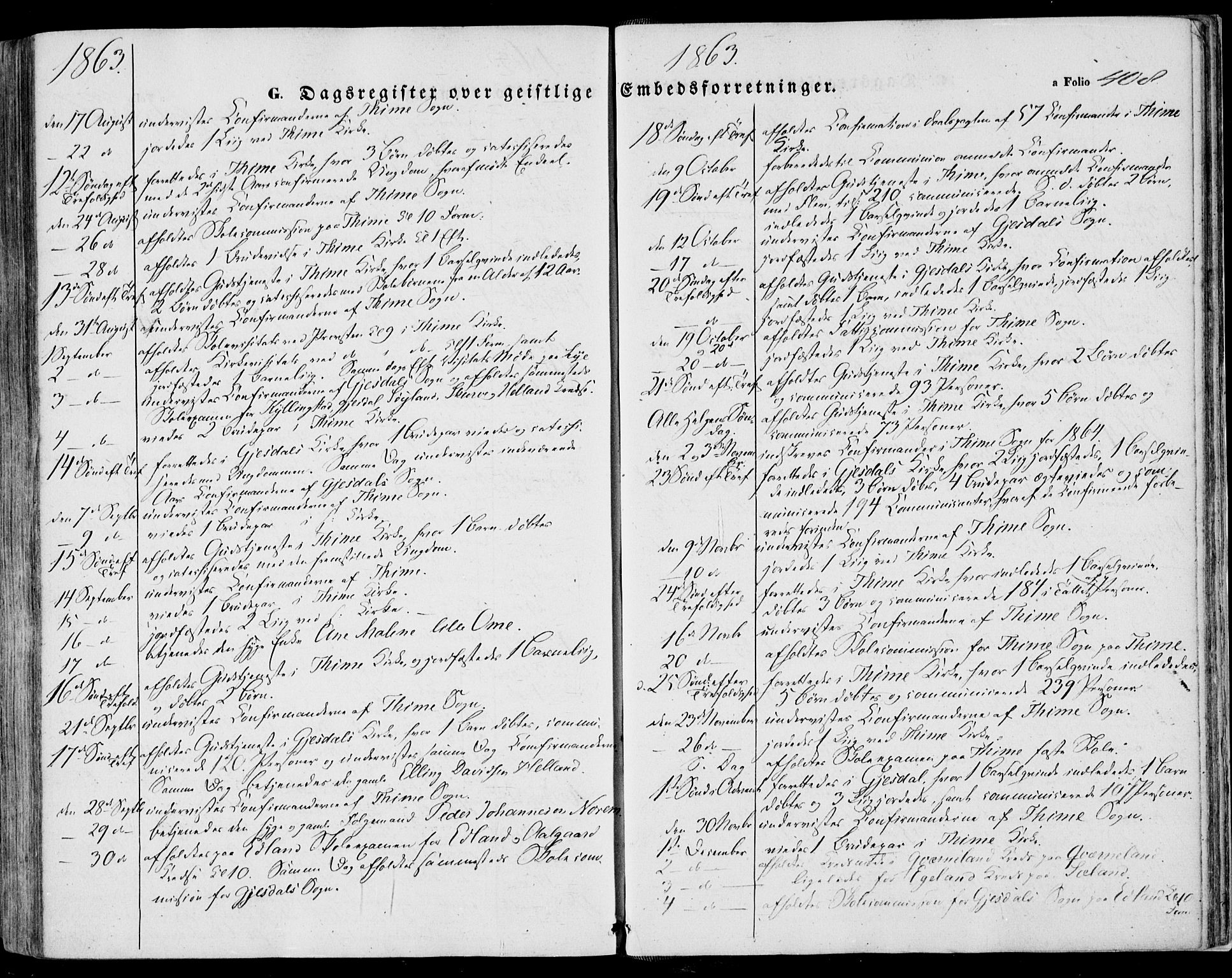 Lye sokneprestkontor, AV/SAST-A-101794/001/30BA/L0007: Parish register (official) no. A 6, 1856-1871, p. 408